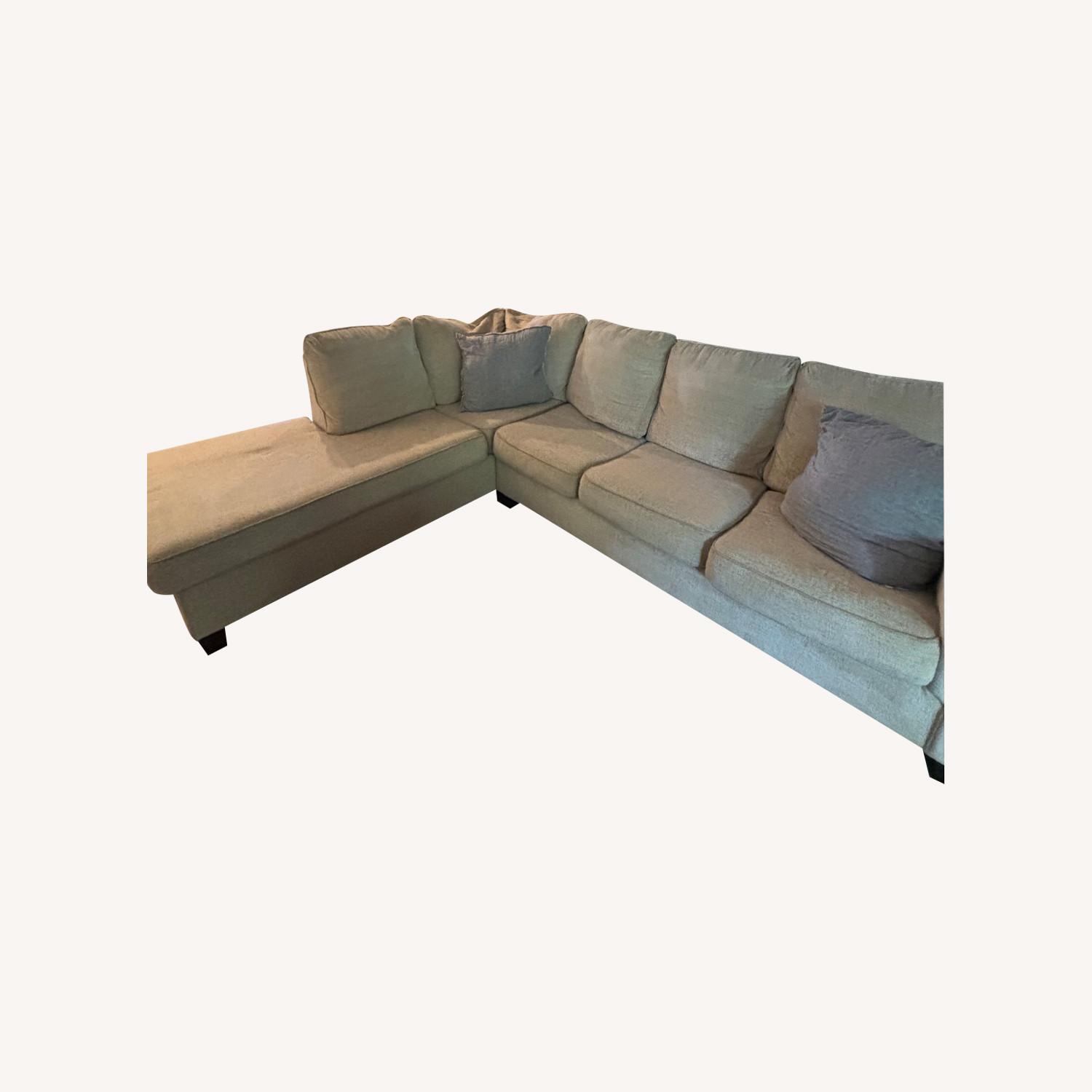 Ashley Furniture Abhinger Beige Couch  - image-0