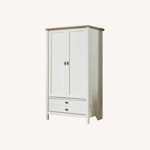 Used Wayfair White Wood Armoire for sale on AptDeco