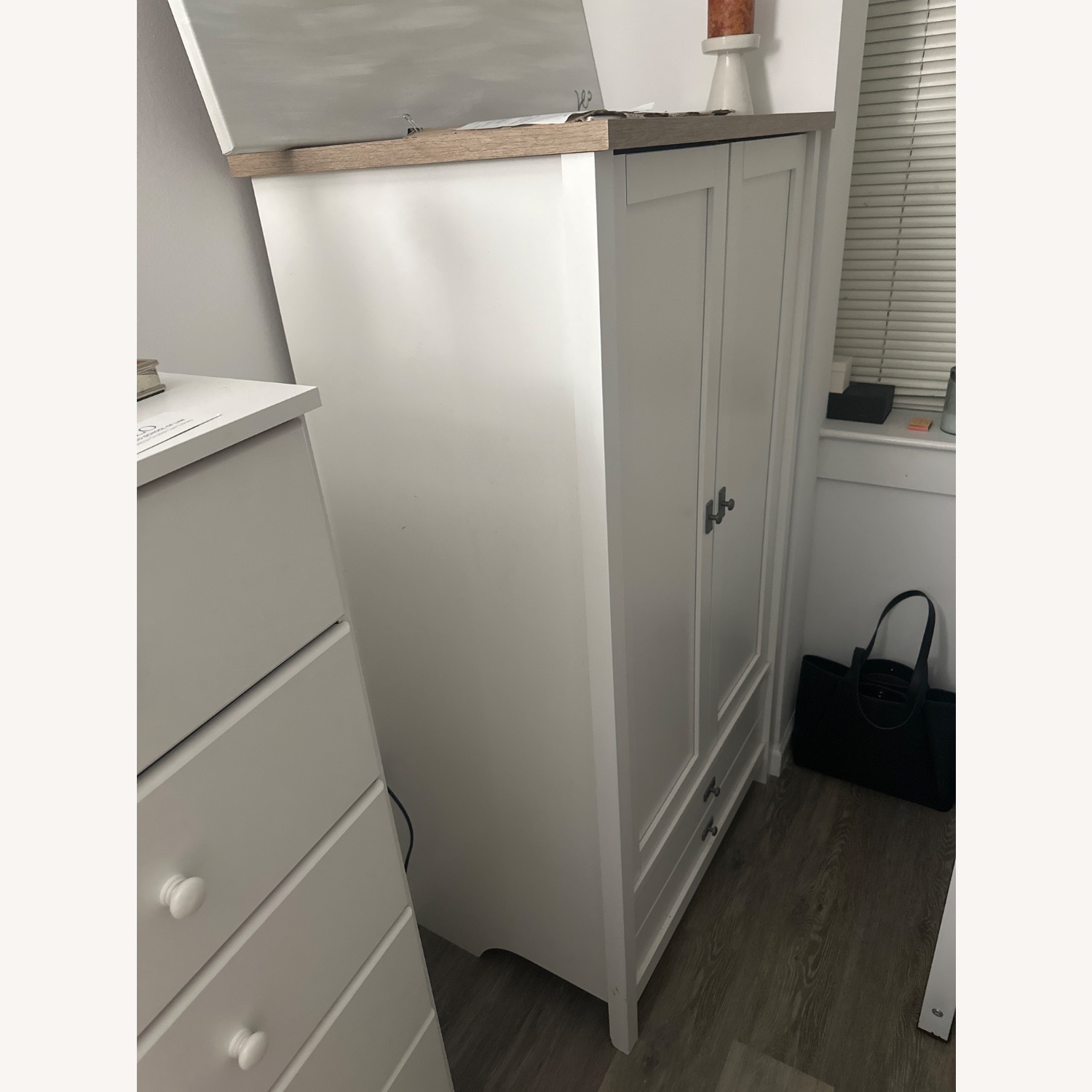 Wayfair White Wood Armoire - image-2