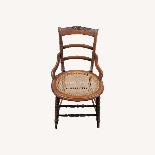 Used Antique Tell City Carved Ladder Hip Hugger Chair for sale on AptDeco