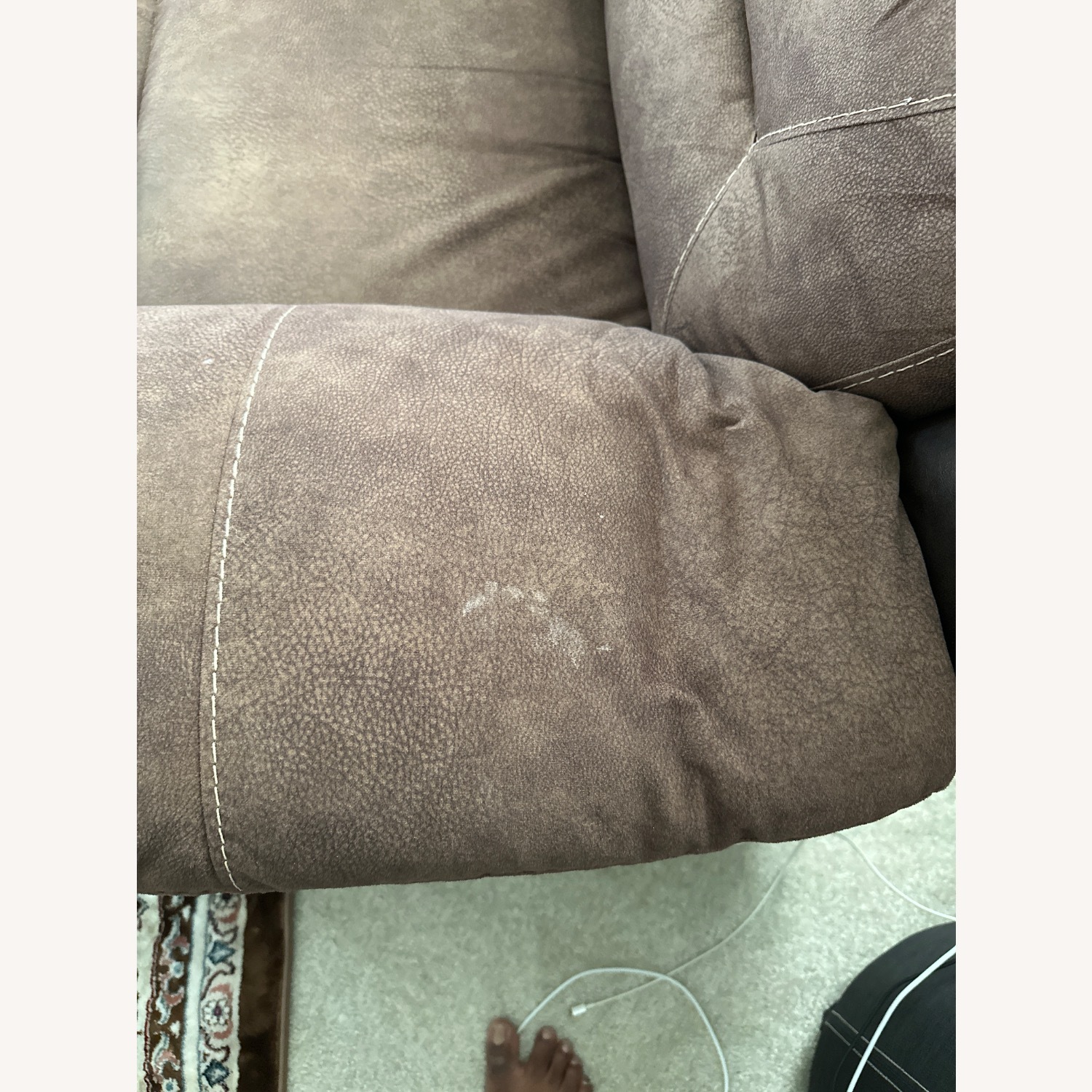 Harman Kardon Dark Brown Fabric 2 Seater Sofa - image-4