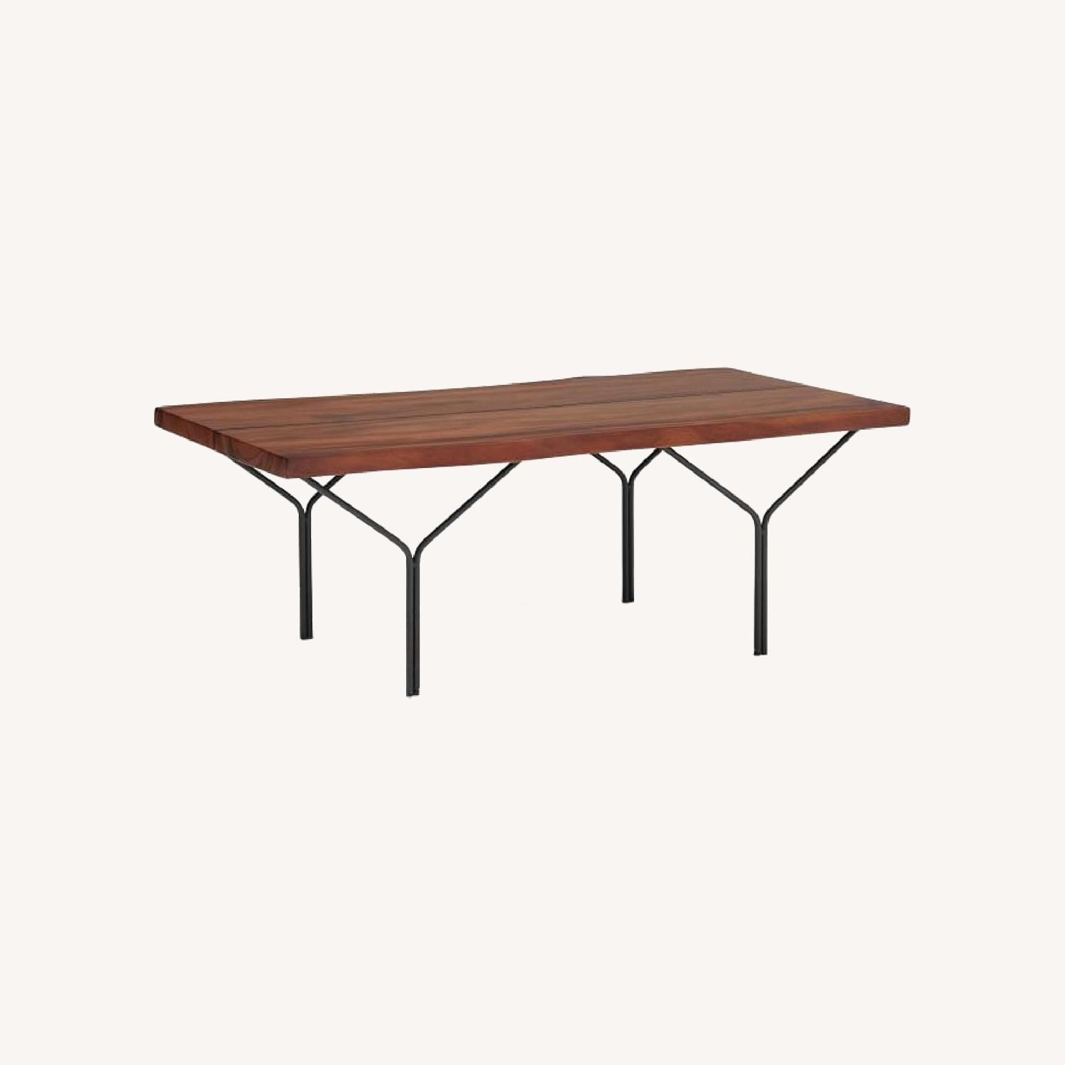 West Elm Harbor Dark Brown Wood Coffee Table - image-0