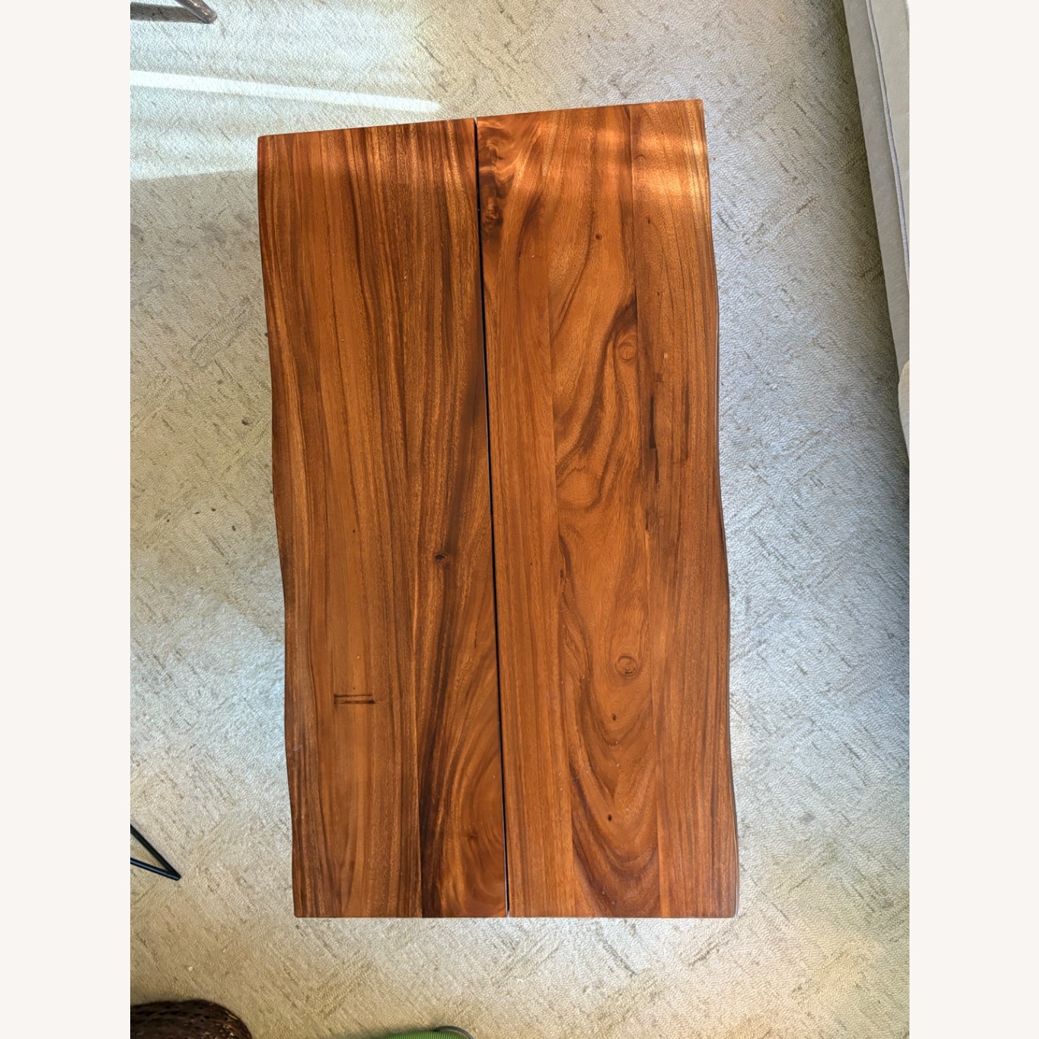 West Elm Harbor Dark Brown Wood Coffee Table - image-5