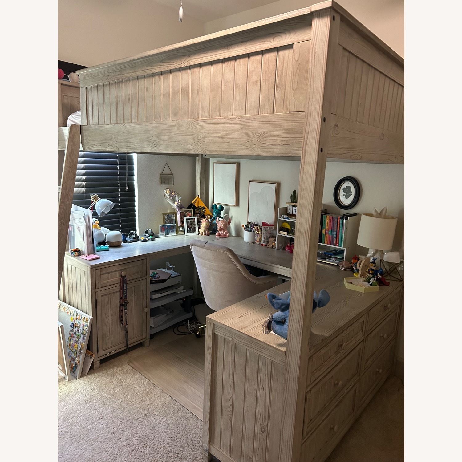 Pottery Barn Teen Beadboard Full Loft Bed - image-2