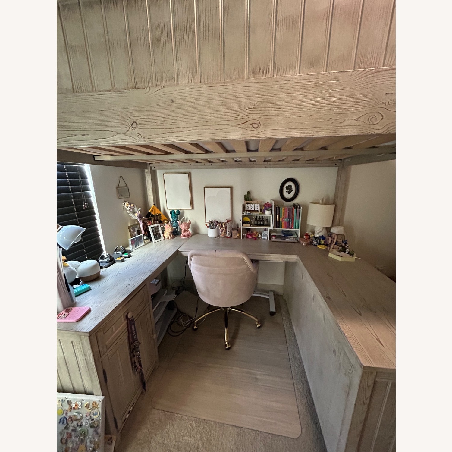 Pottery Barn Teen Beadboard Full Loft Bed - image-5