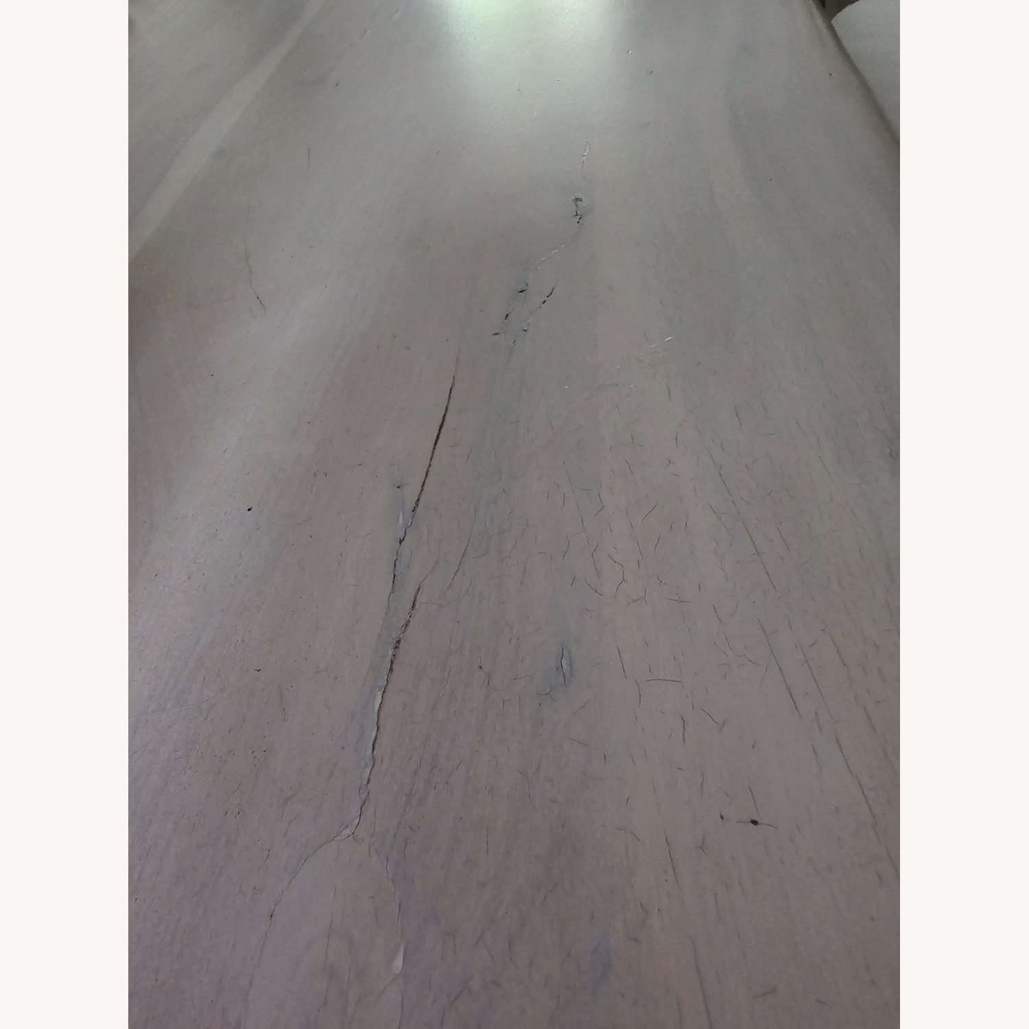 CB2 Landscape 95" Rectangular White Washed Wood Dining Table - image-7