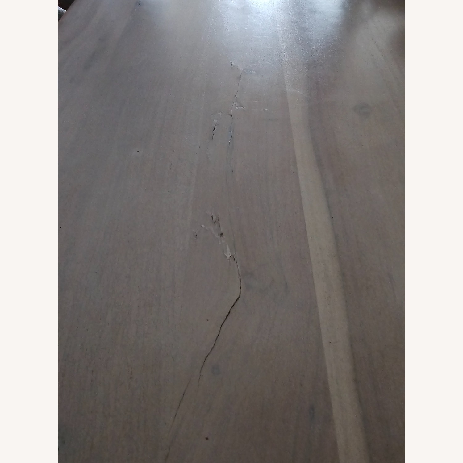 CB2 Landscape 95" Rectangular White Washed Wood Dining Table - image-5