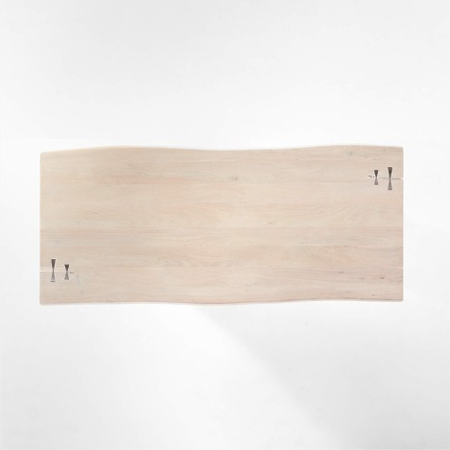 CB2 Landscape 95" Rectangular White Washed Wood Dining Table - image-10