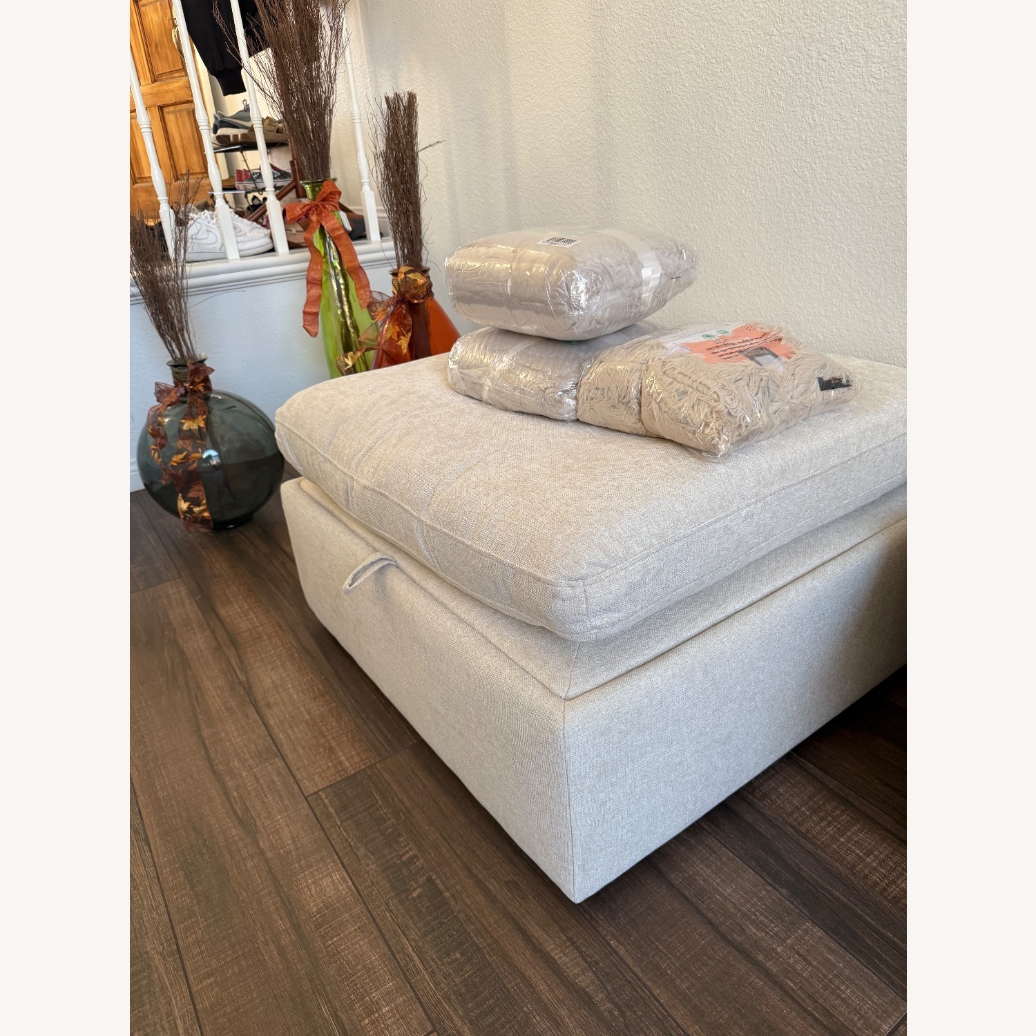 CHITALIVING Beige 5 Piece Sectional W Storage - image-3