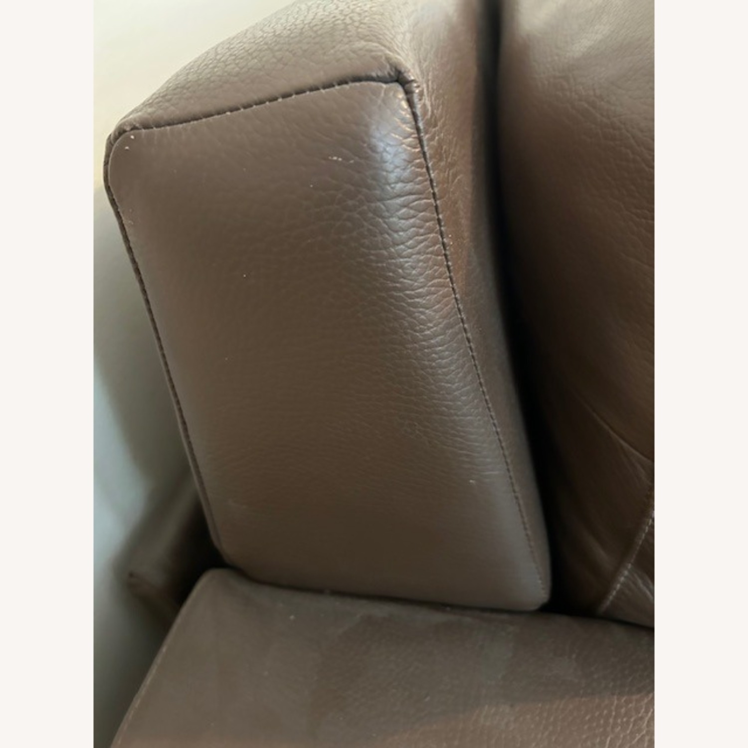 Haverty's Dark Brown Leather Sleeper Sofa - image-5