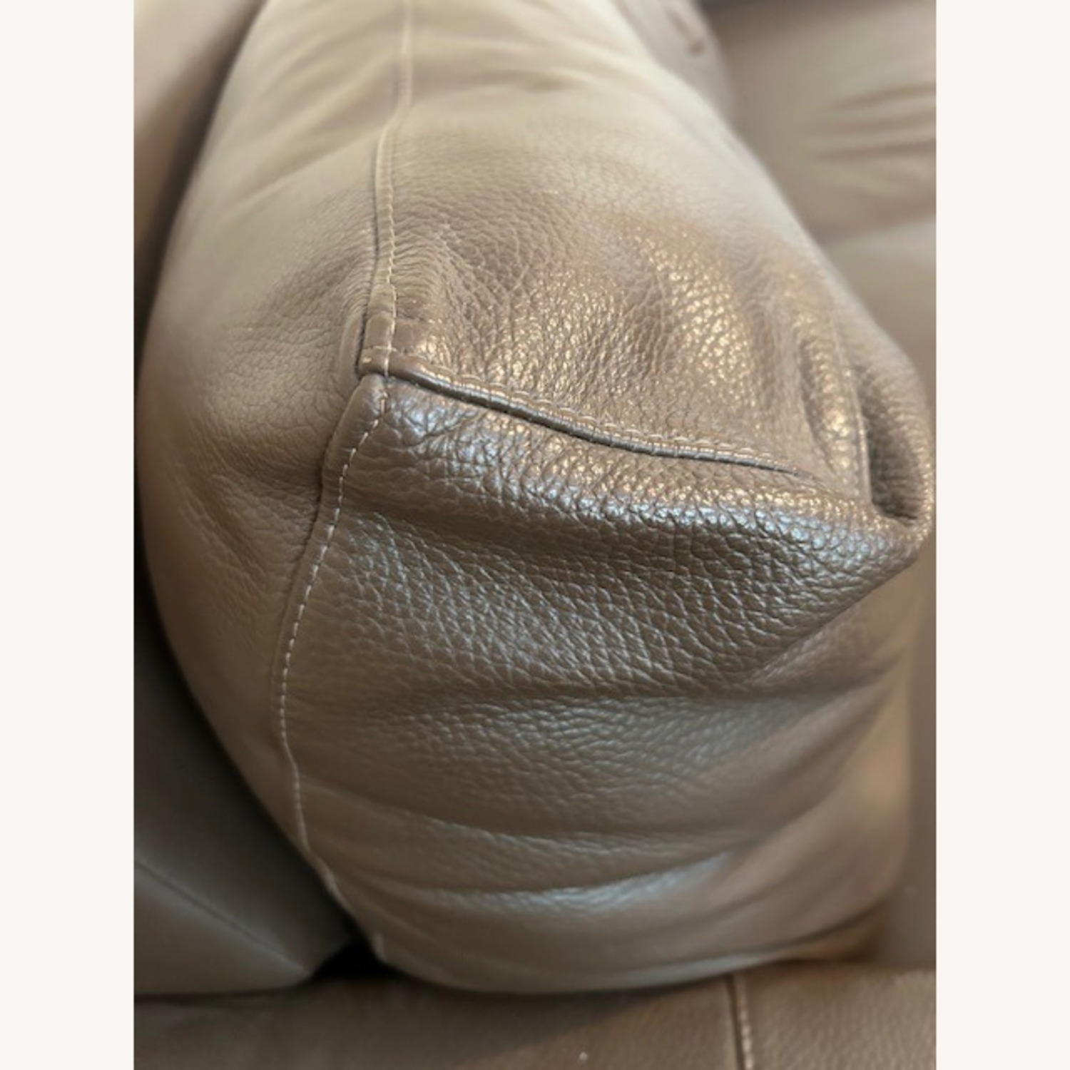 Haverty's Dark Brown Leather Sleeper Sofa - image-4