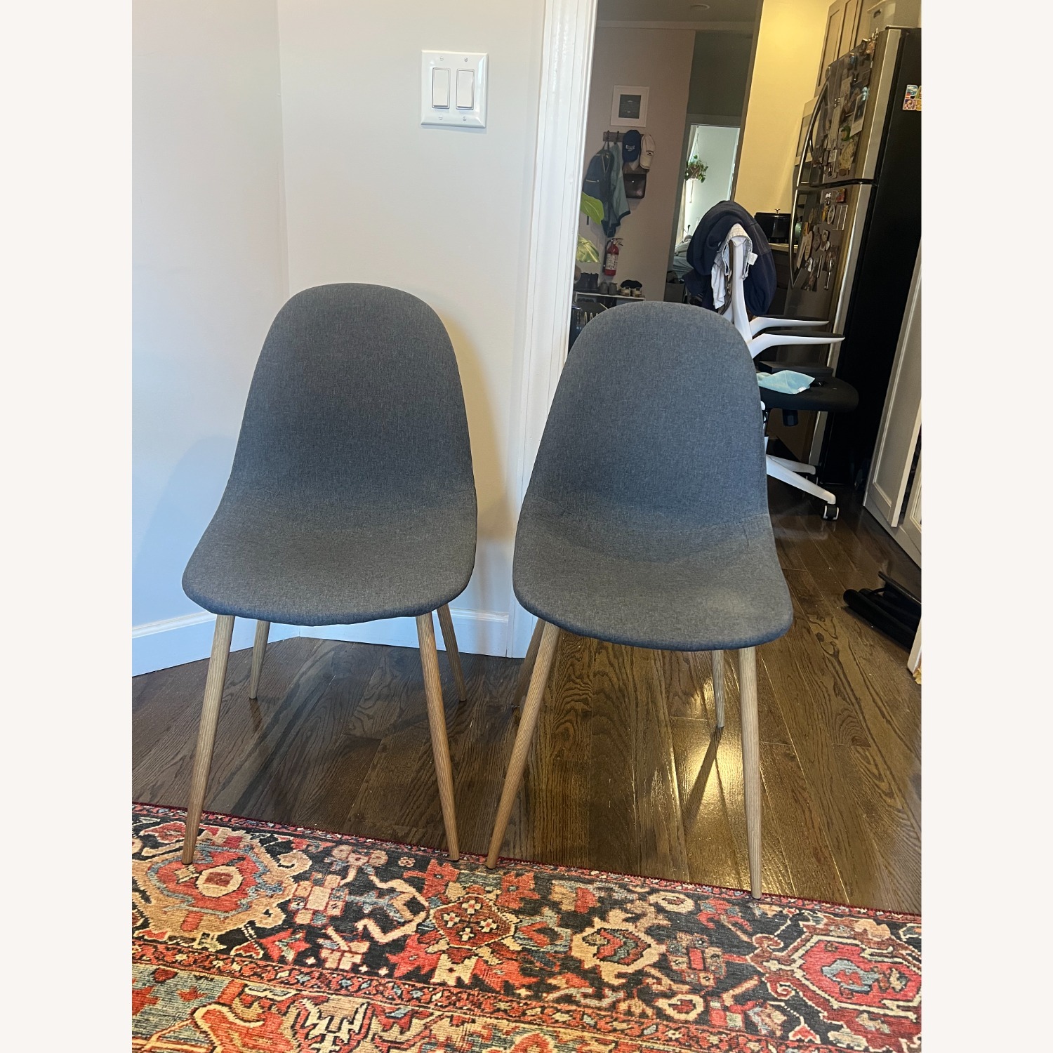 Wayfair Dark Gray Dining Chairs - image-1