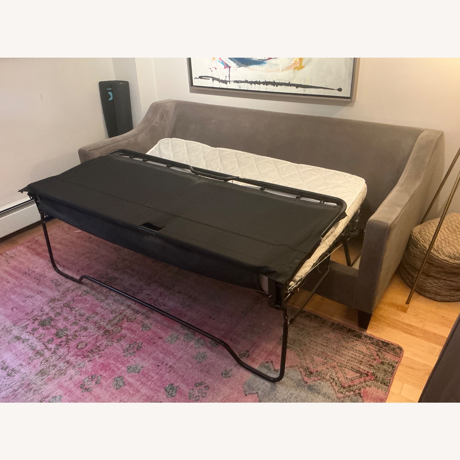 West Elm Dark Gray Paidge Sleeper Sofa - image-4