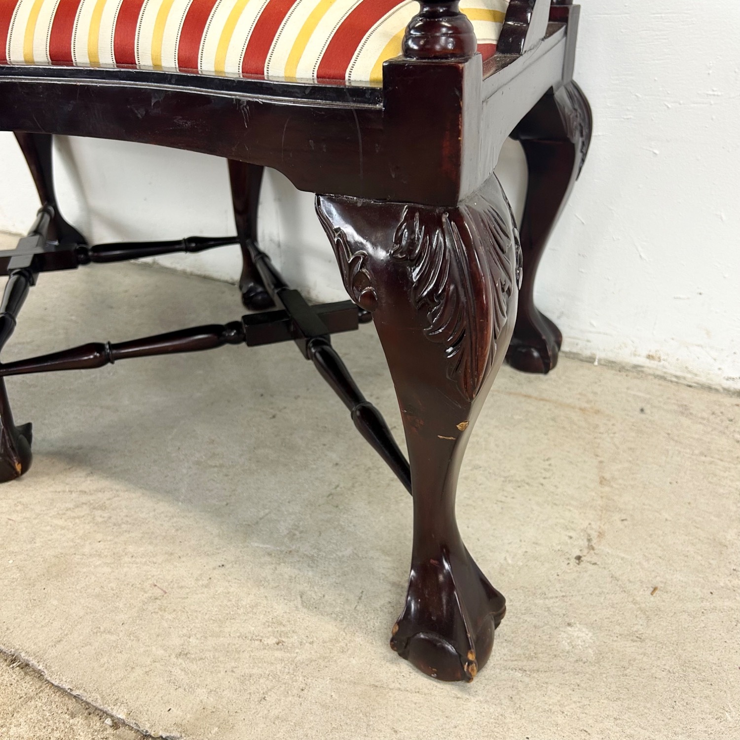 Vintage Two Seat Chippendale Settee - image-13