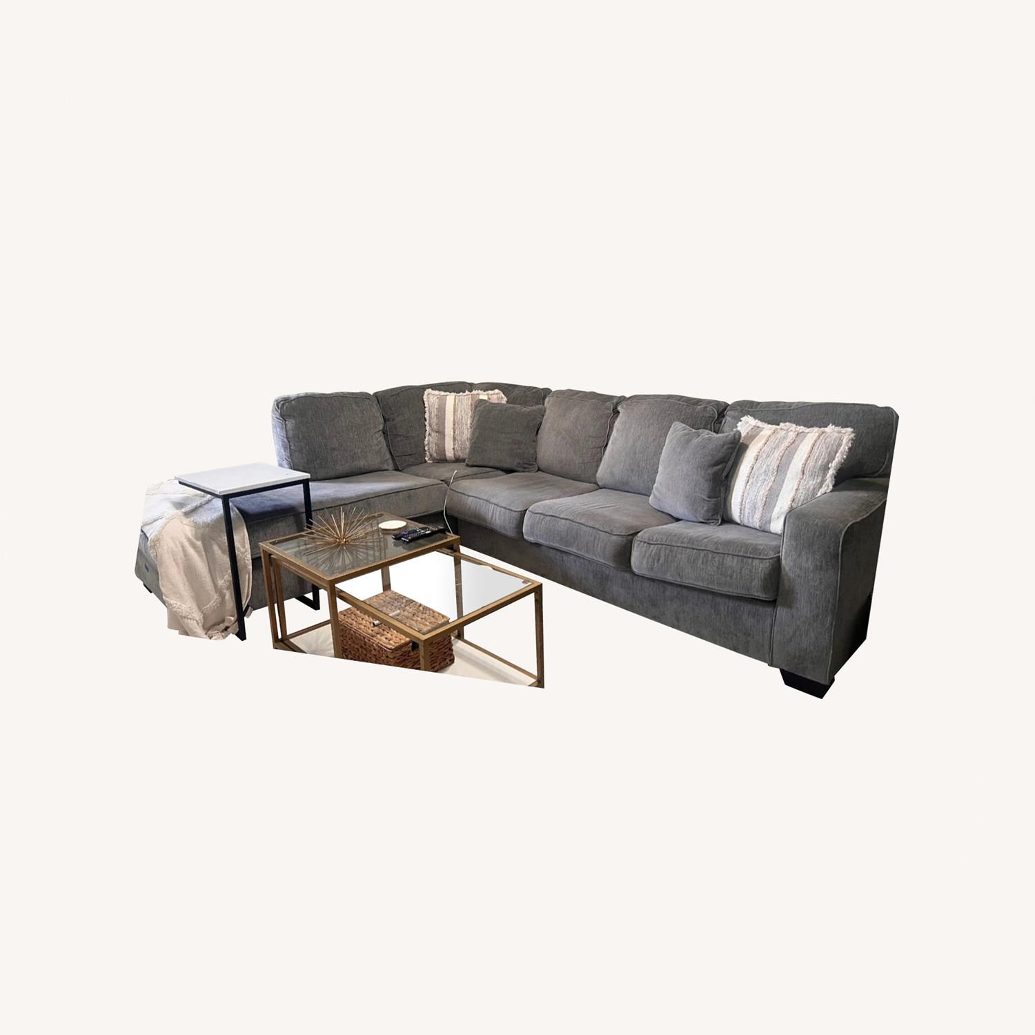 Ashley Furniture Dark Gray 2 Piece Sectional - image-0