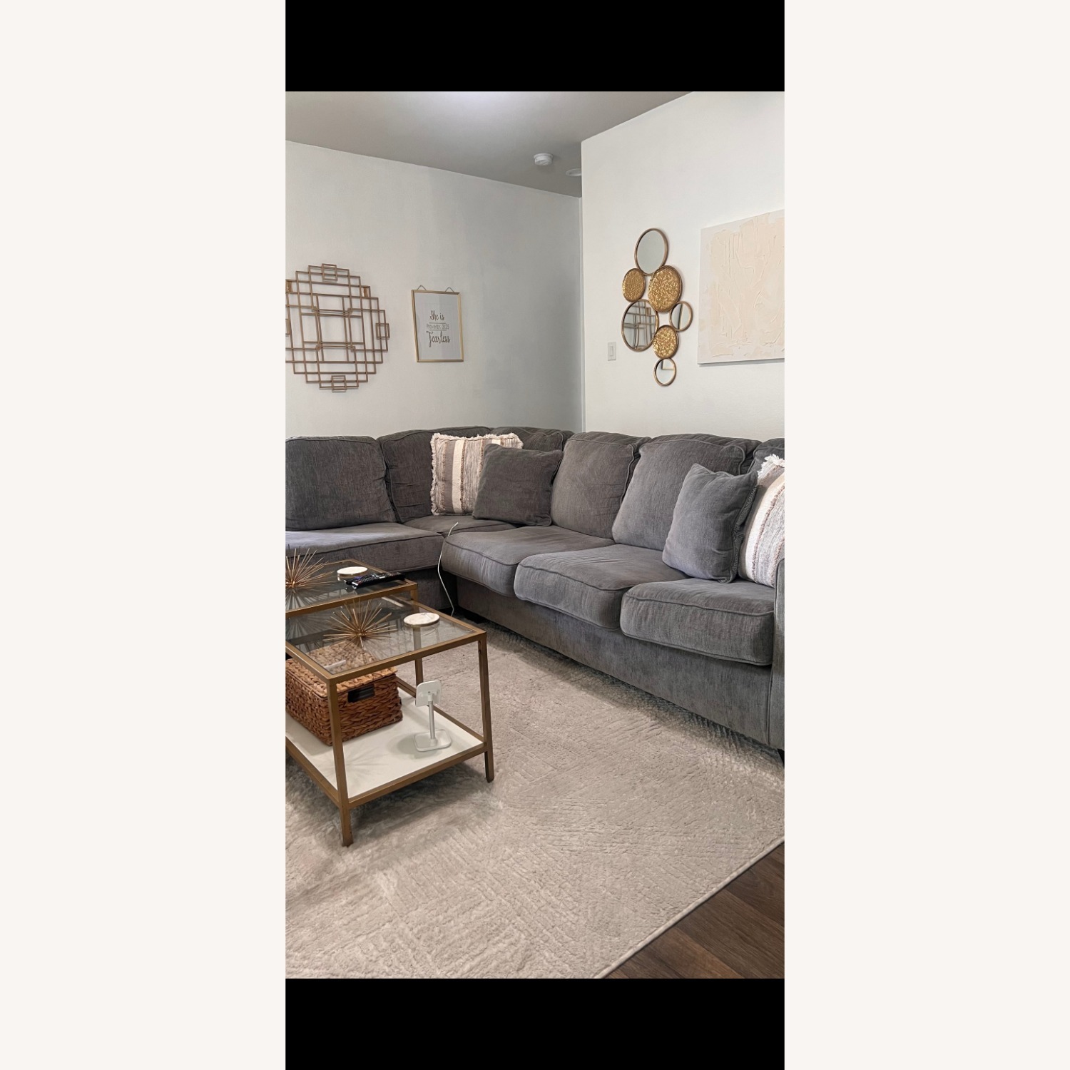 Ashley Furniture Dark Gray 2 Piece Sectional - image-4