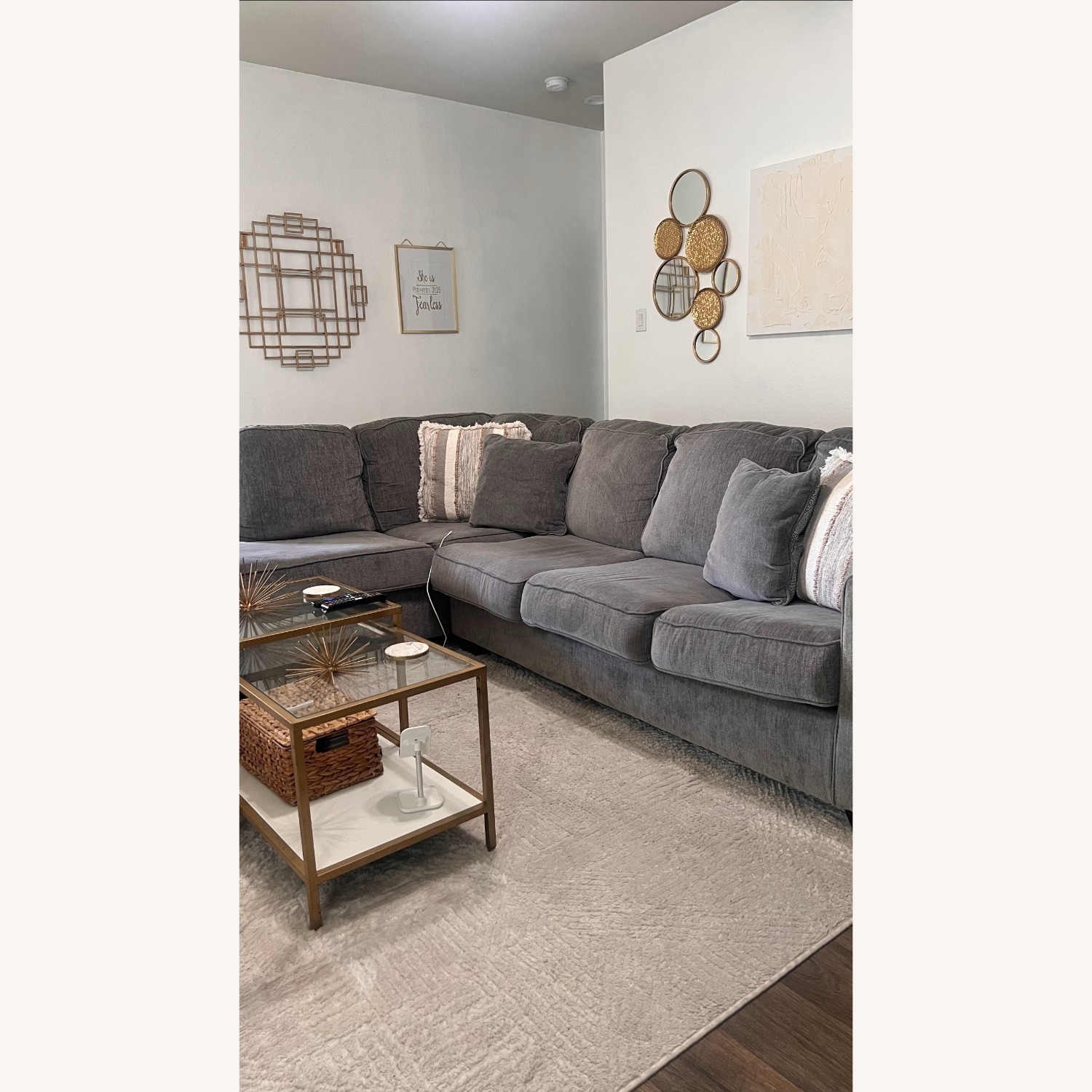 Ashley Furniture Dark Gray 2 Piece Sectional - image-1