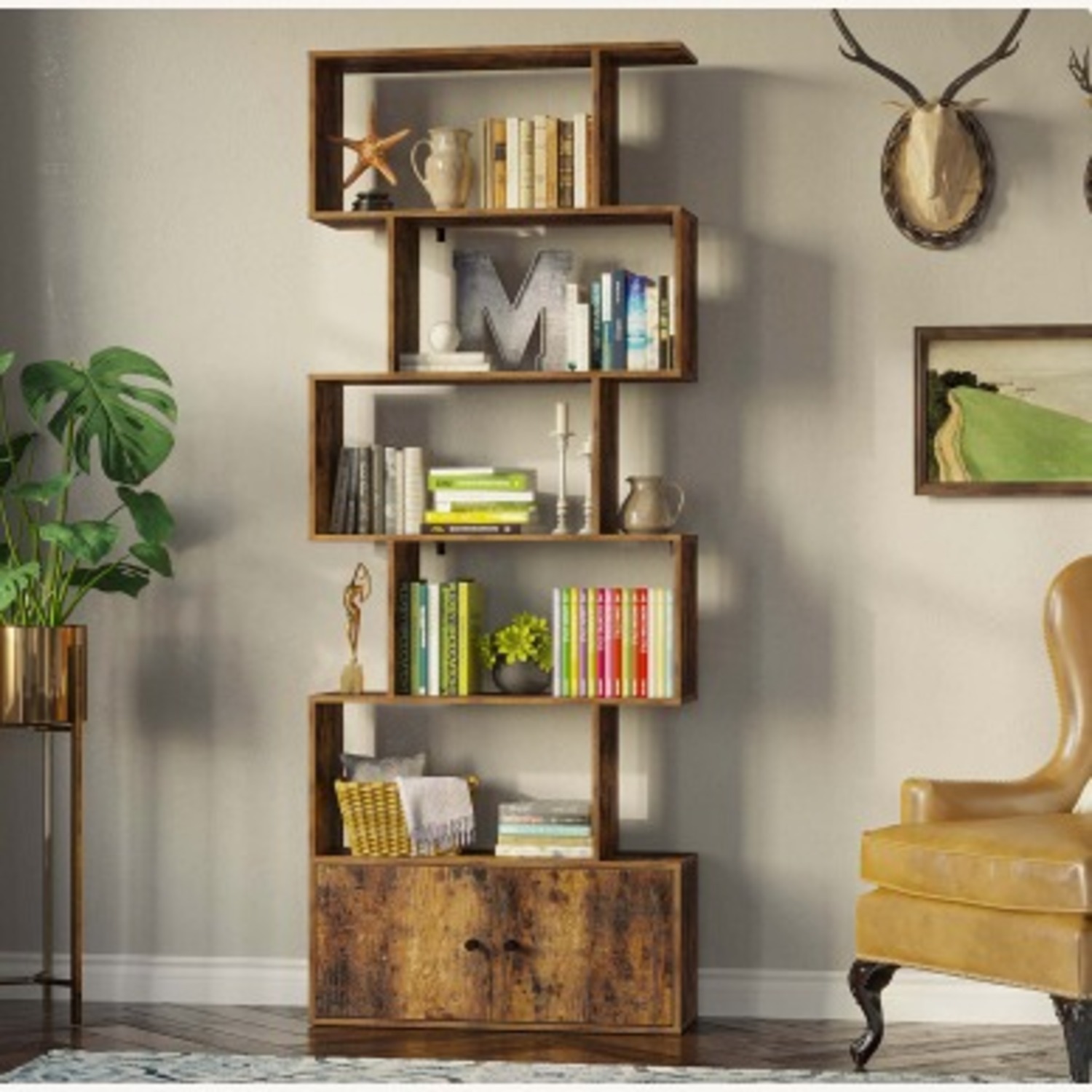 Wayfair Dark Brown Bookcase - image-1