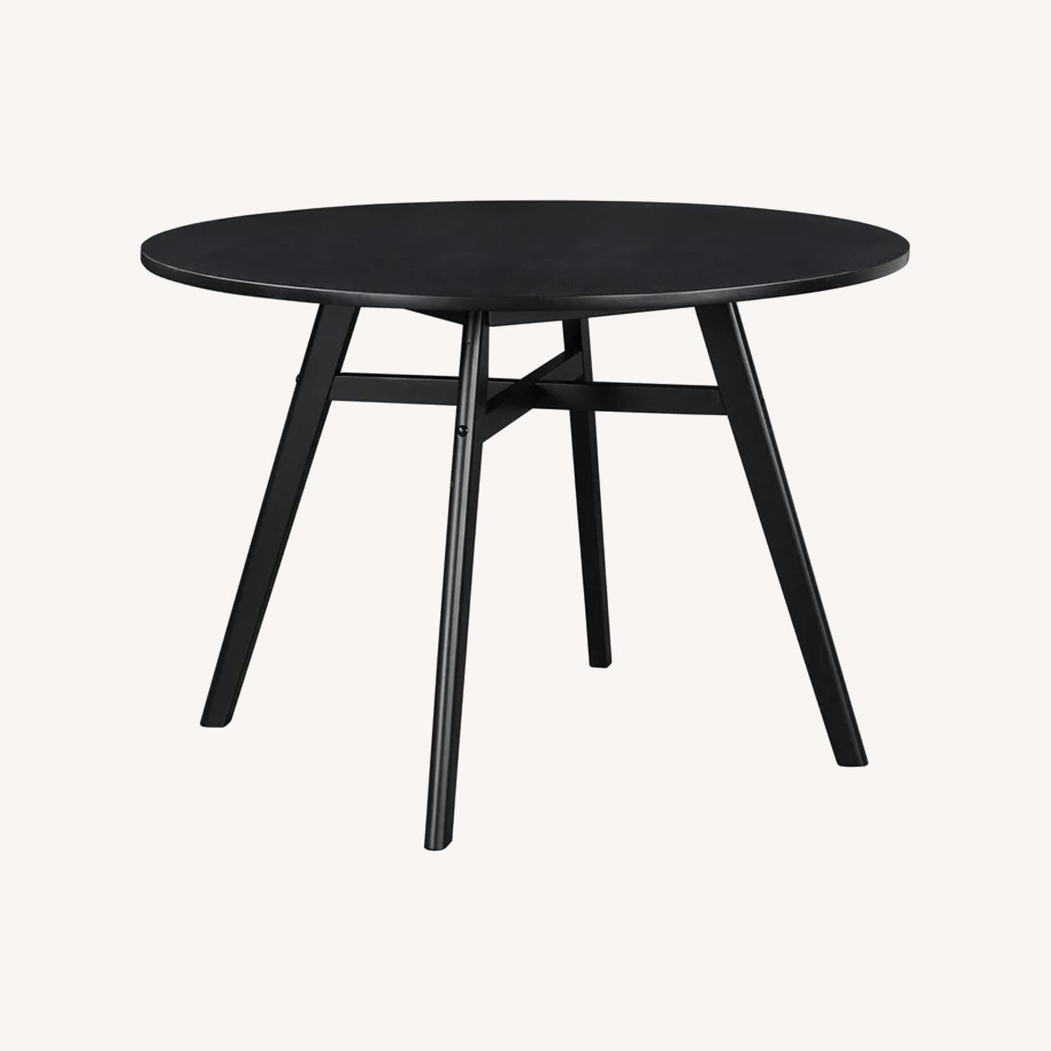 Black Wood Dining Table - image-0