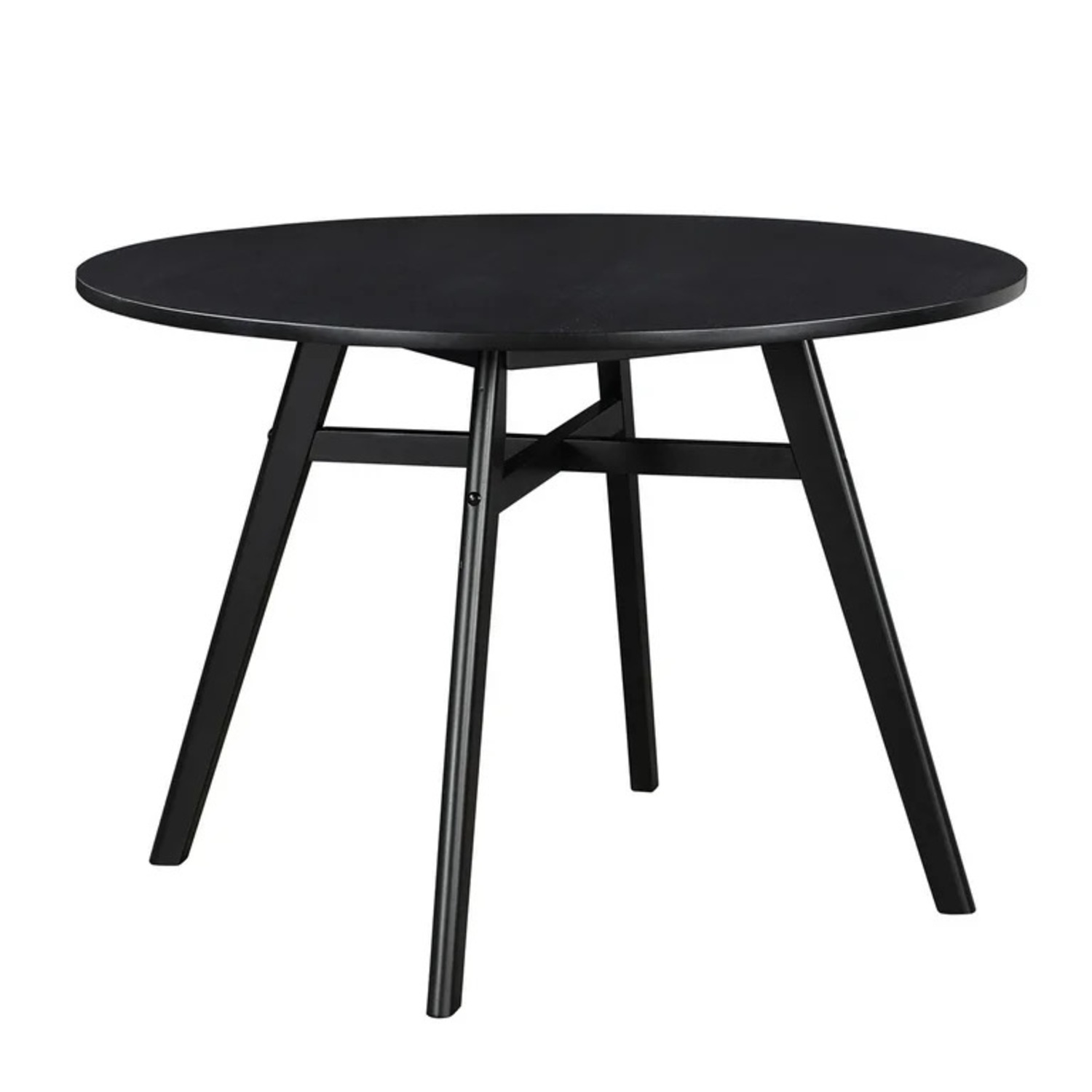 Black Wood Dining Table - image-1
