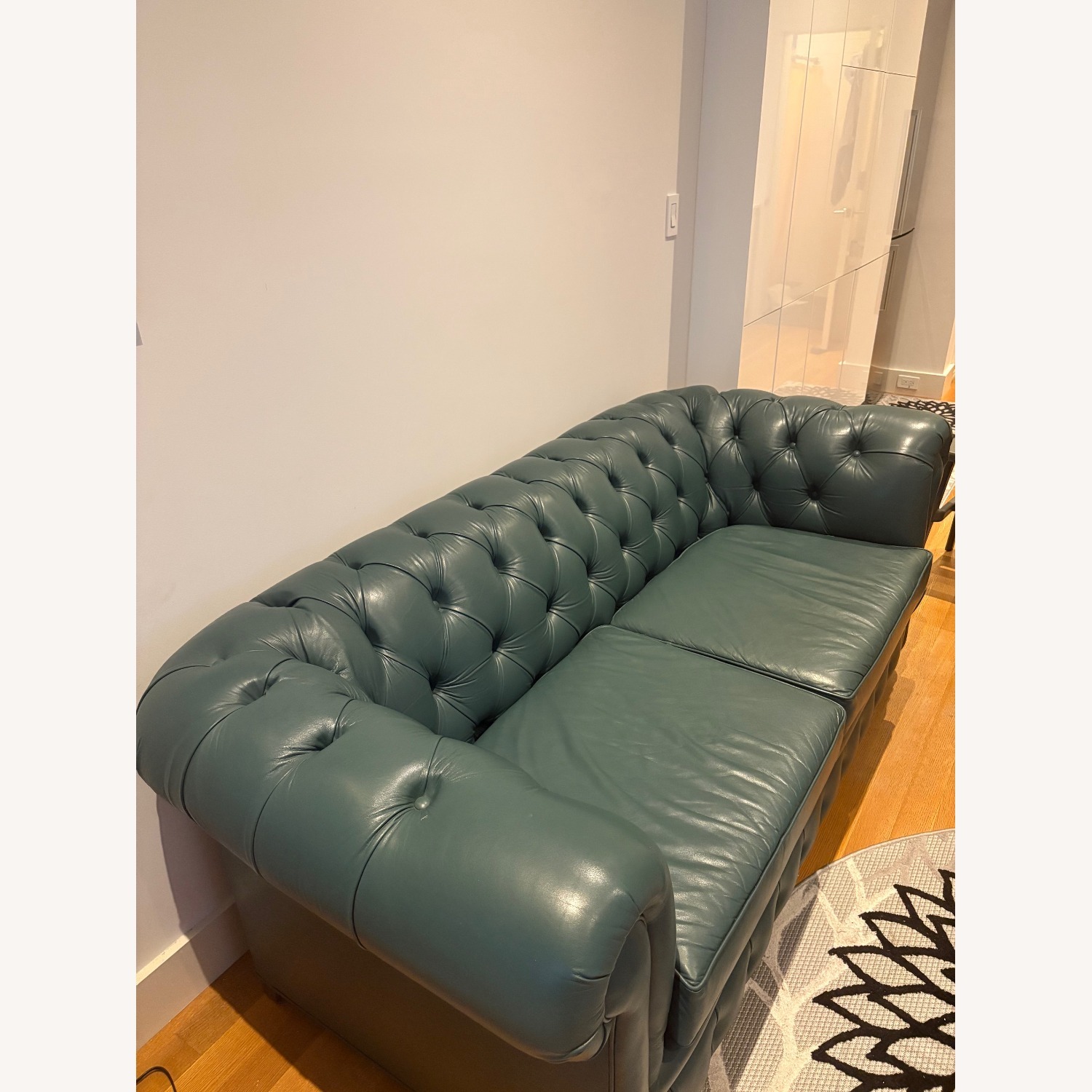 Leathercraft Furniture Teal Blue 3+ Seater Sofa - image-3