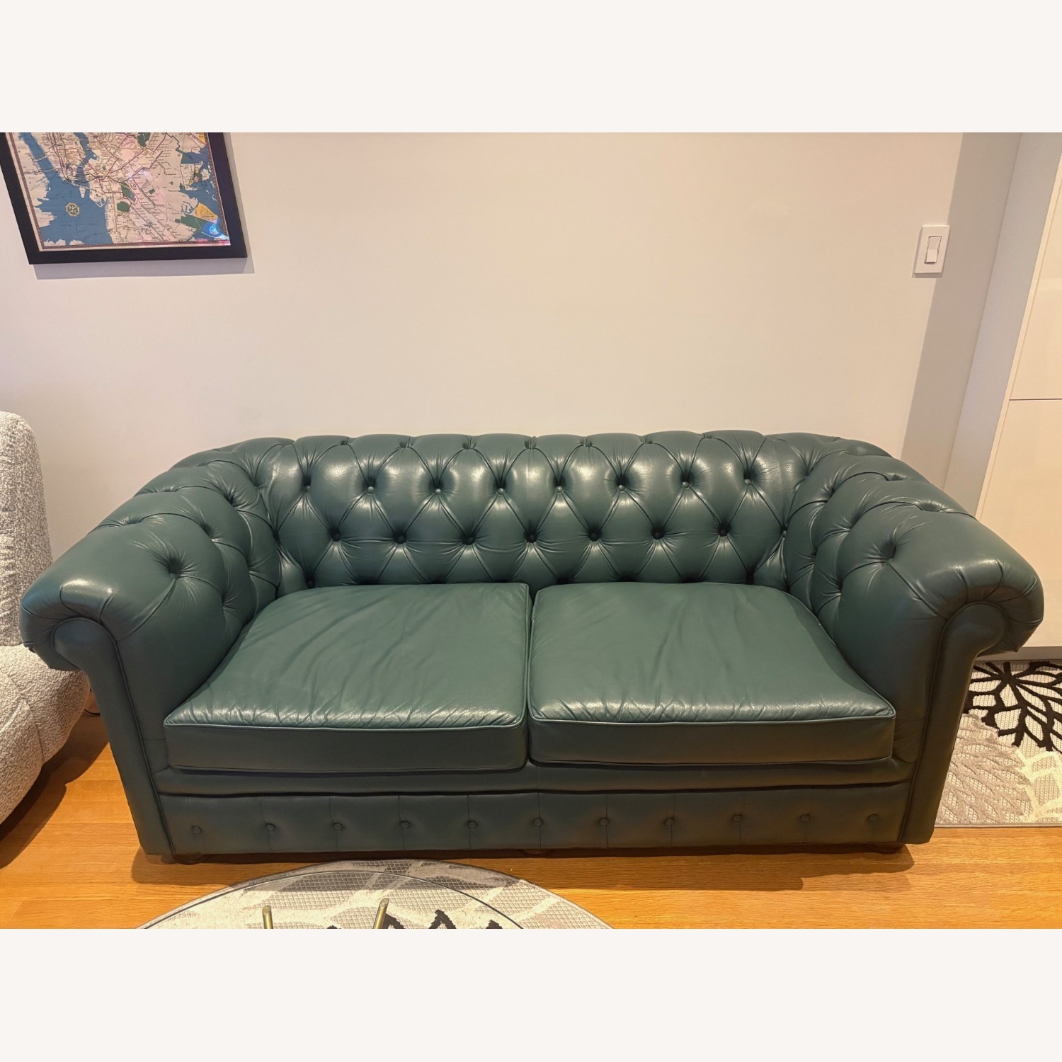 Leathercraft Furniture Teal Blue 3+ Seater Sofa - image-1