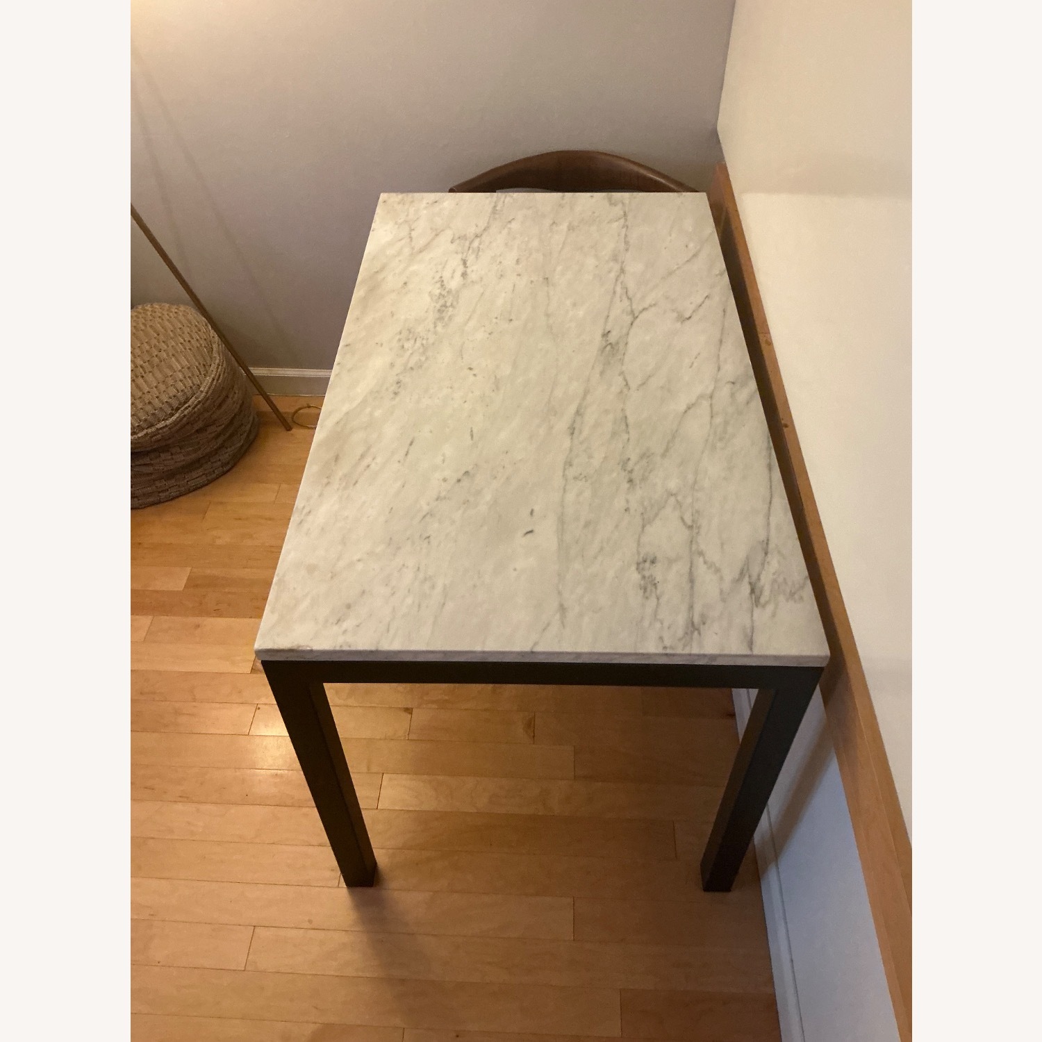 Room & Board Parsons White Metal Dining Table - image-2