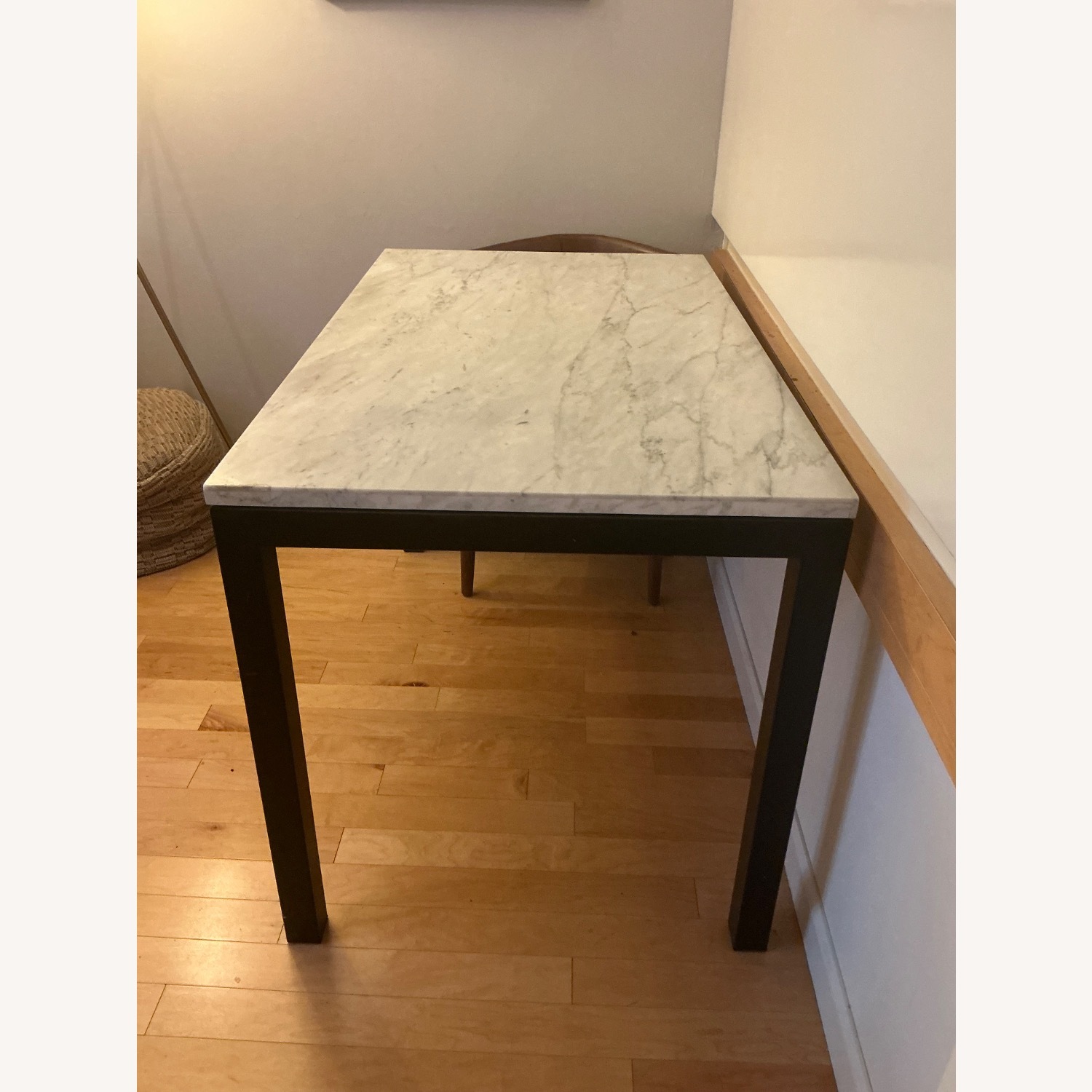 Room & Board Parsons White Metal Dining Table - image-3