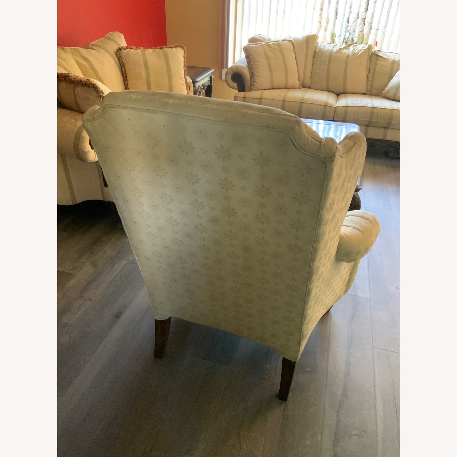 Thomasville Furniture Industries White Armchair - image-3