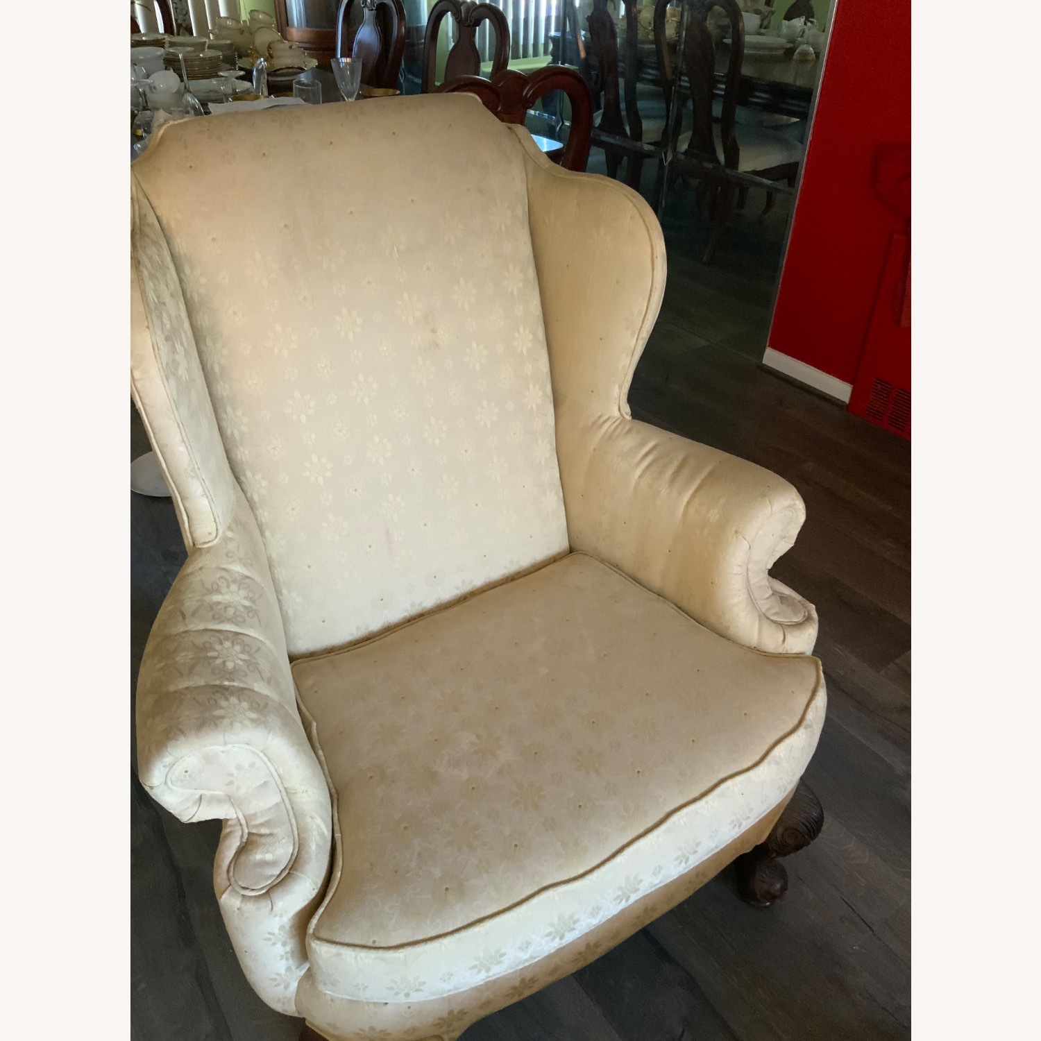 Thomasville Furniture Industries White Armchair - image-1