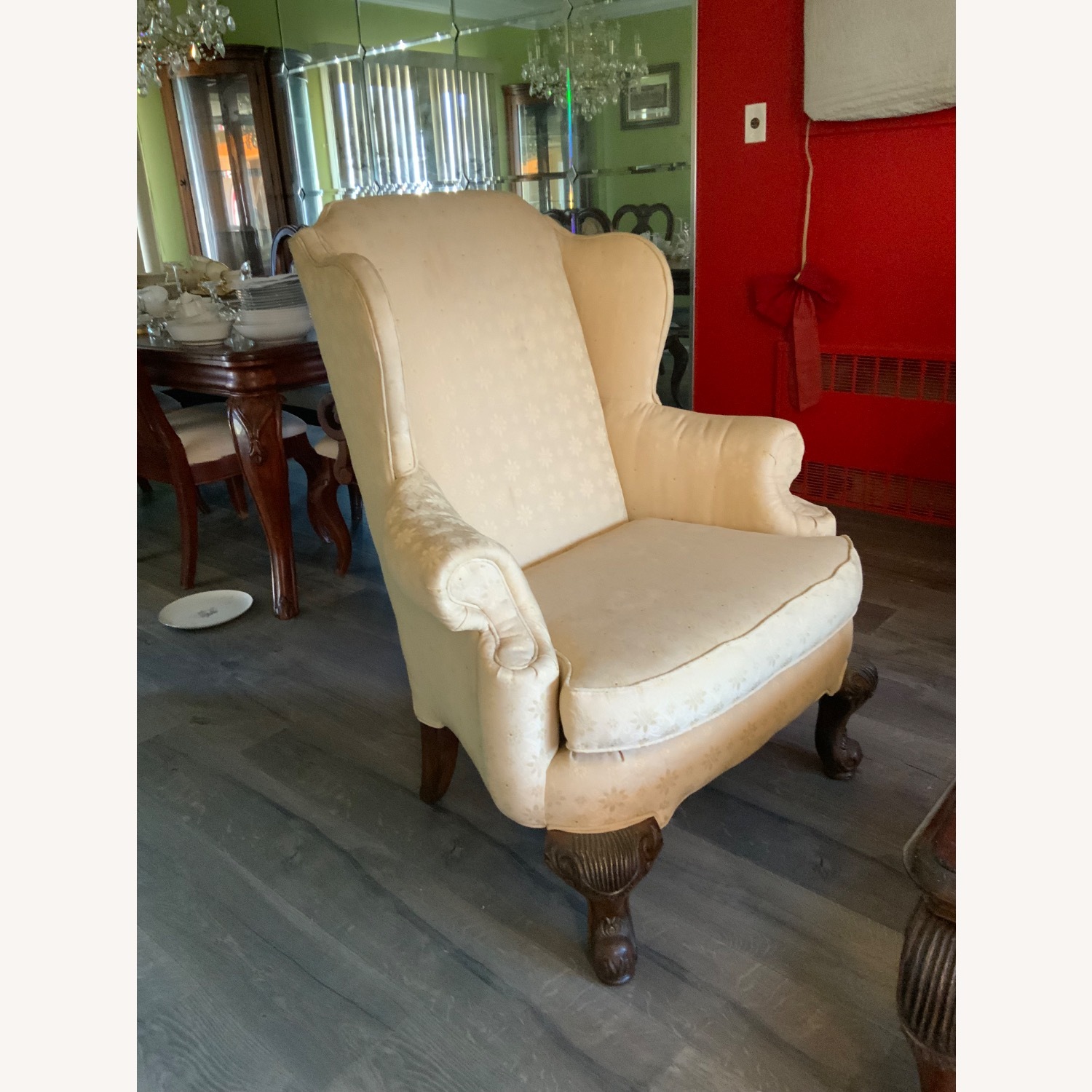 Thomasville Furniture Industries White Armchair - image-2