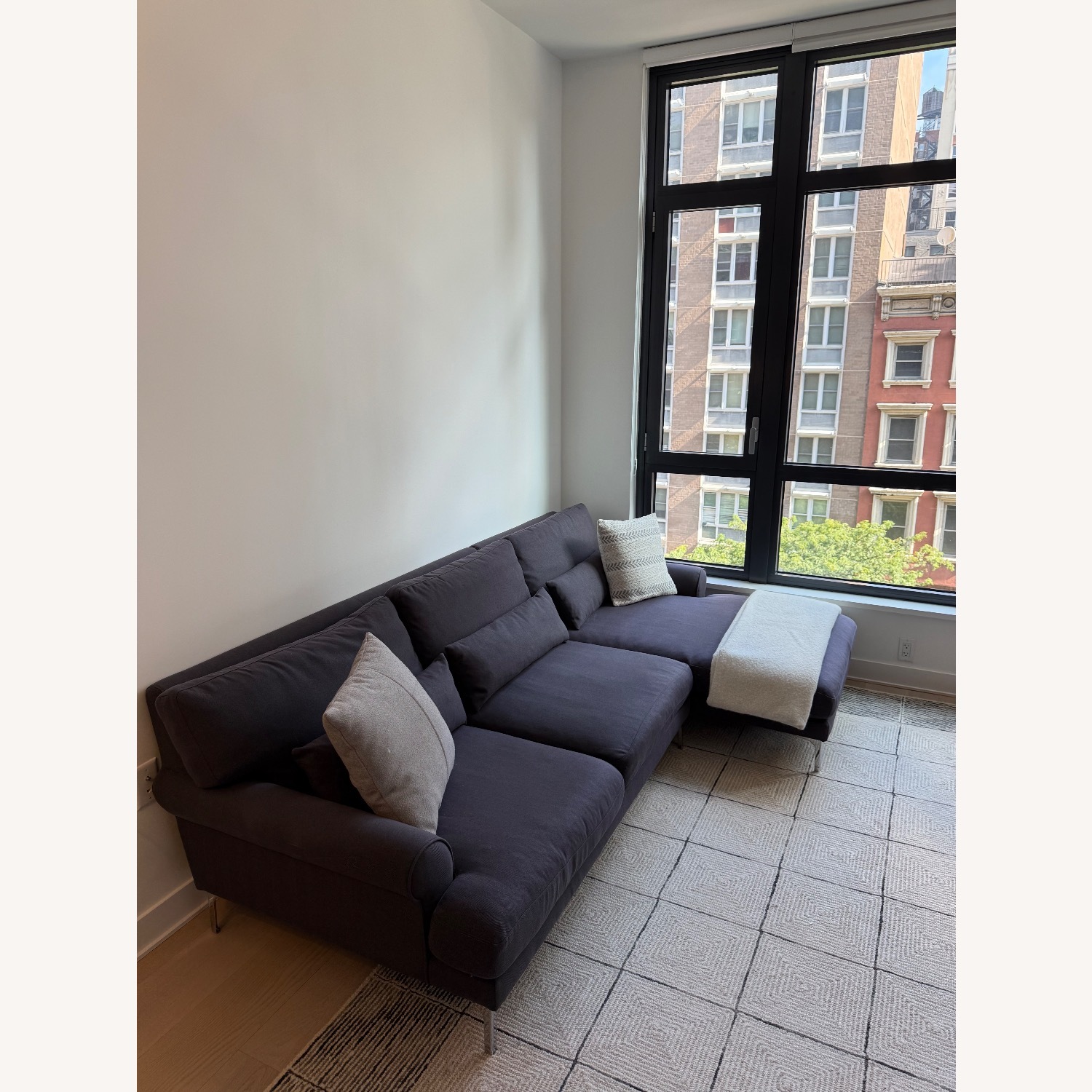 Interior Define Maxwell Dark Gray 2 Piece Sectional - image-3