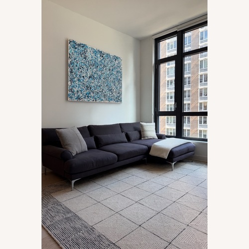 Used Interior Define Maxwell Dark Gray 2 Piece Sectional for sale on AptDeco