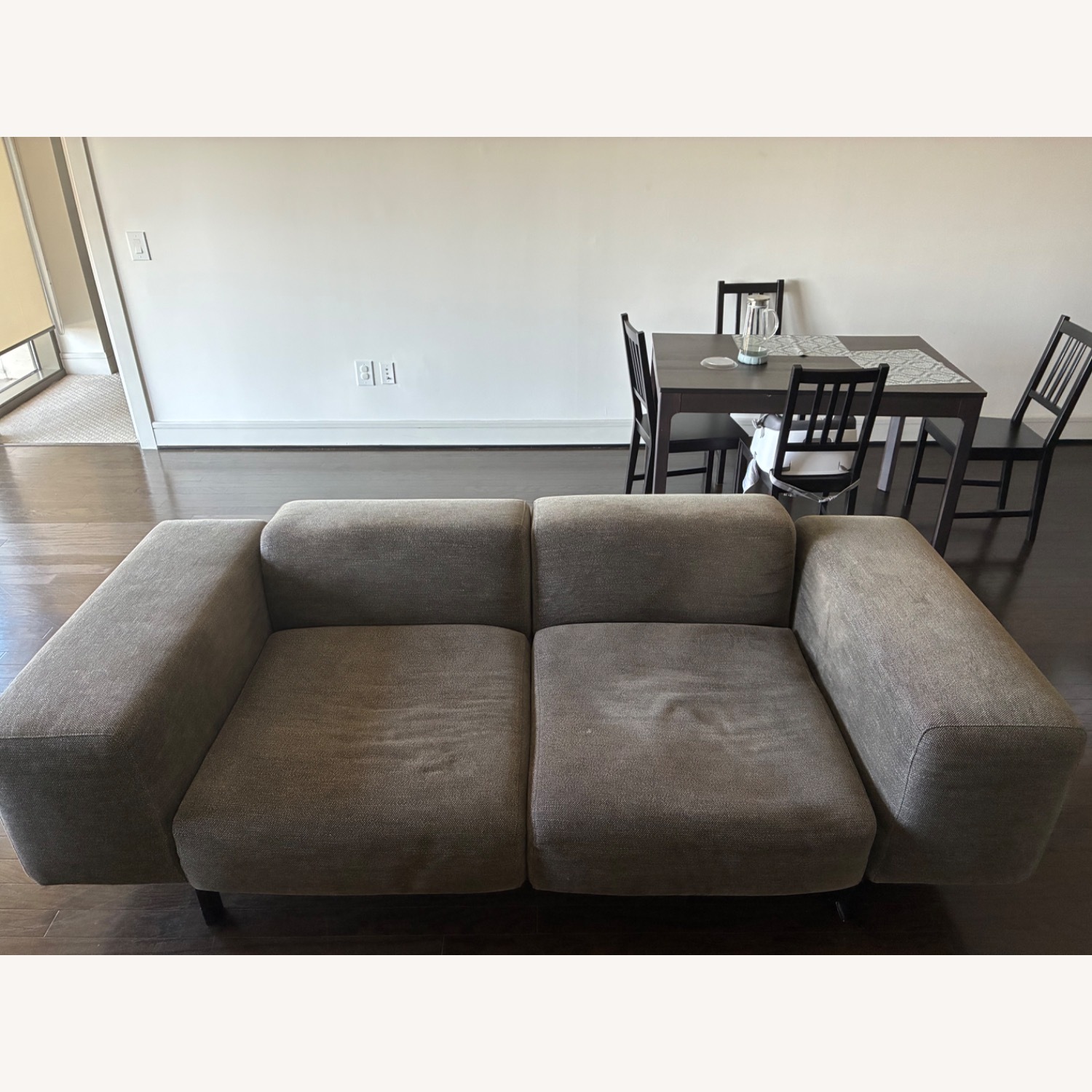 Kartell Gubbio Light Gray Fabric 2 Seater Sofa - image-1