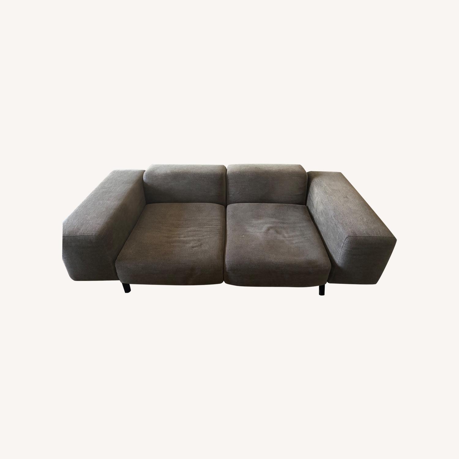 Kartell Gubbio Light Gray Fabric 2 Seater Sofa - image-0