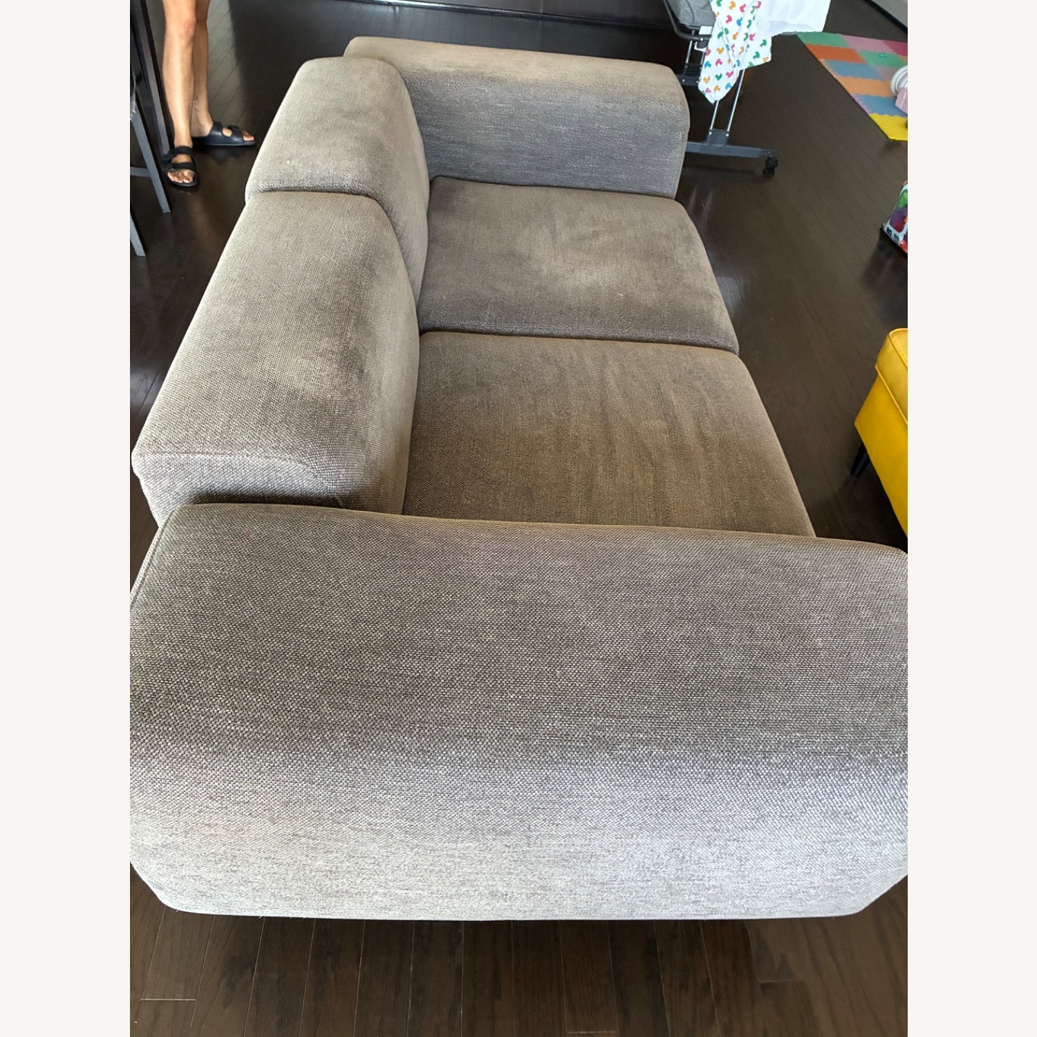 Kartell Gubbio Light Gray Fabric 2 Seater Sofa - image-2