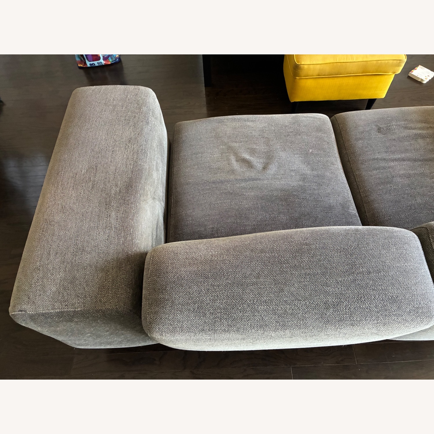 Kartell Gubbio Light Gray Fabric 2 Seater Sofa - image-5