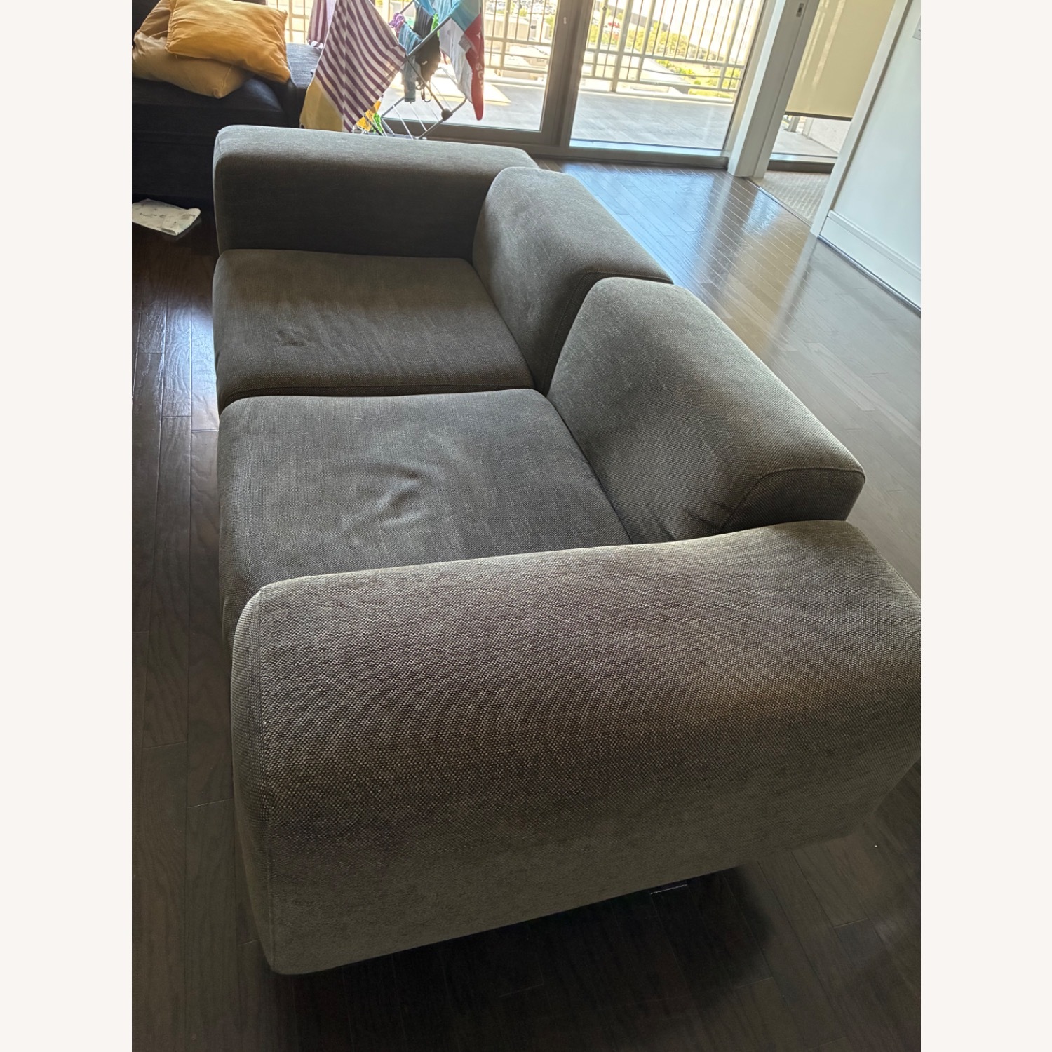 Kartell Gubbio Light Gray Fabric 2 Seater Sofa - image-3
