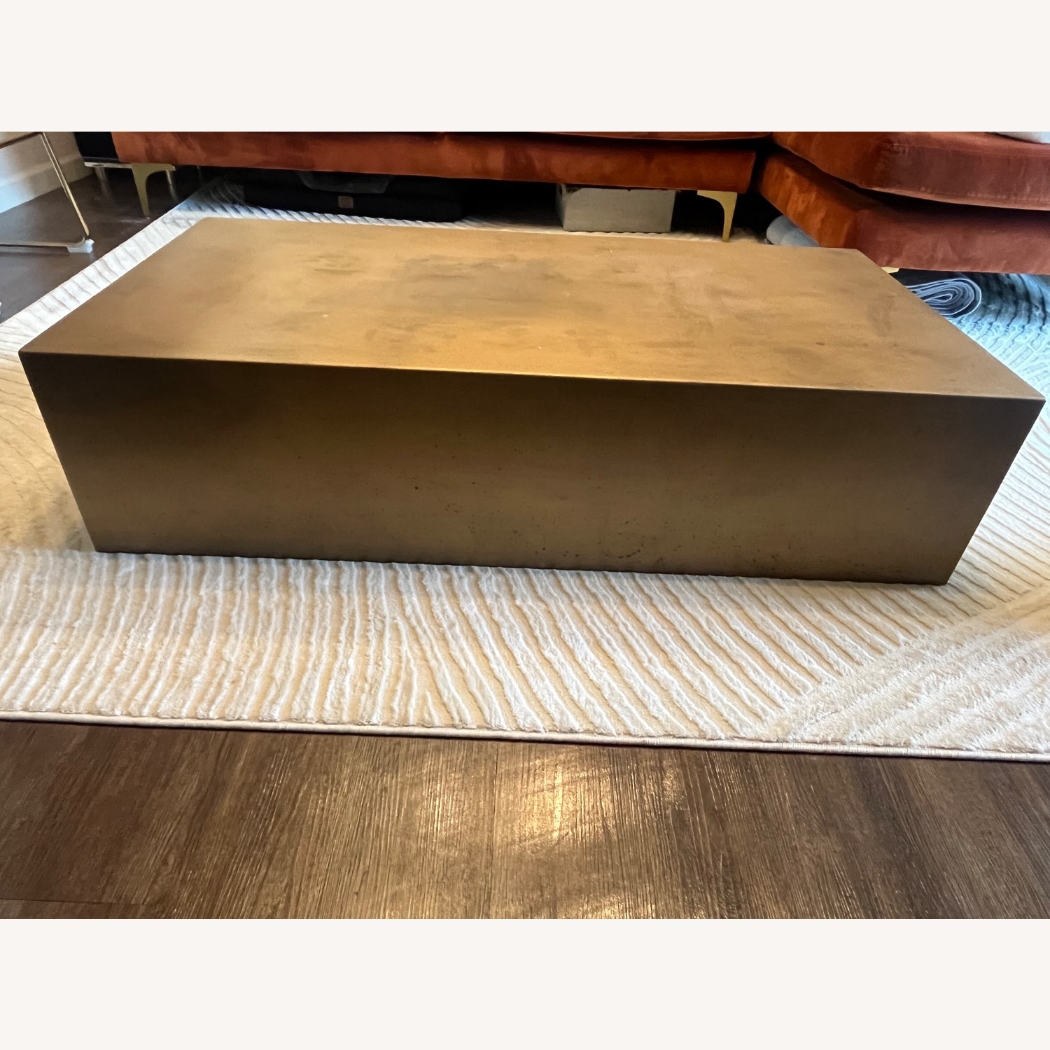 Gold Brass Coffee Table - image-2