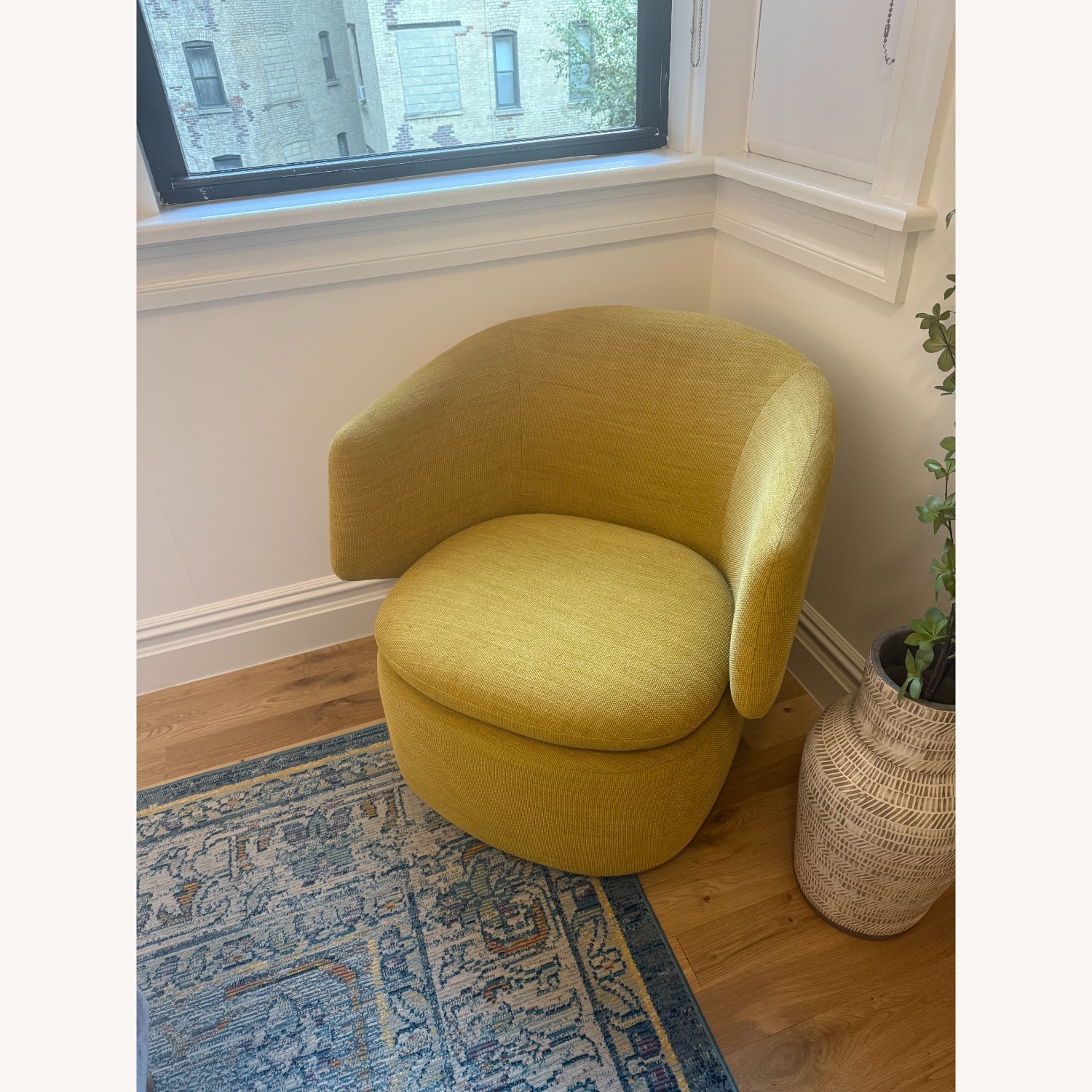 West Elm Crescent Swivel Chair - image-5