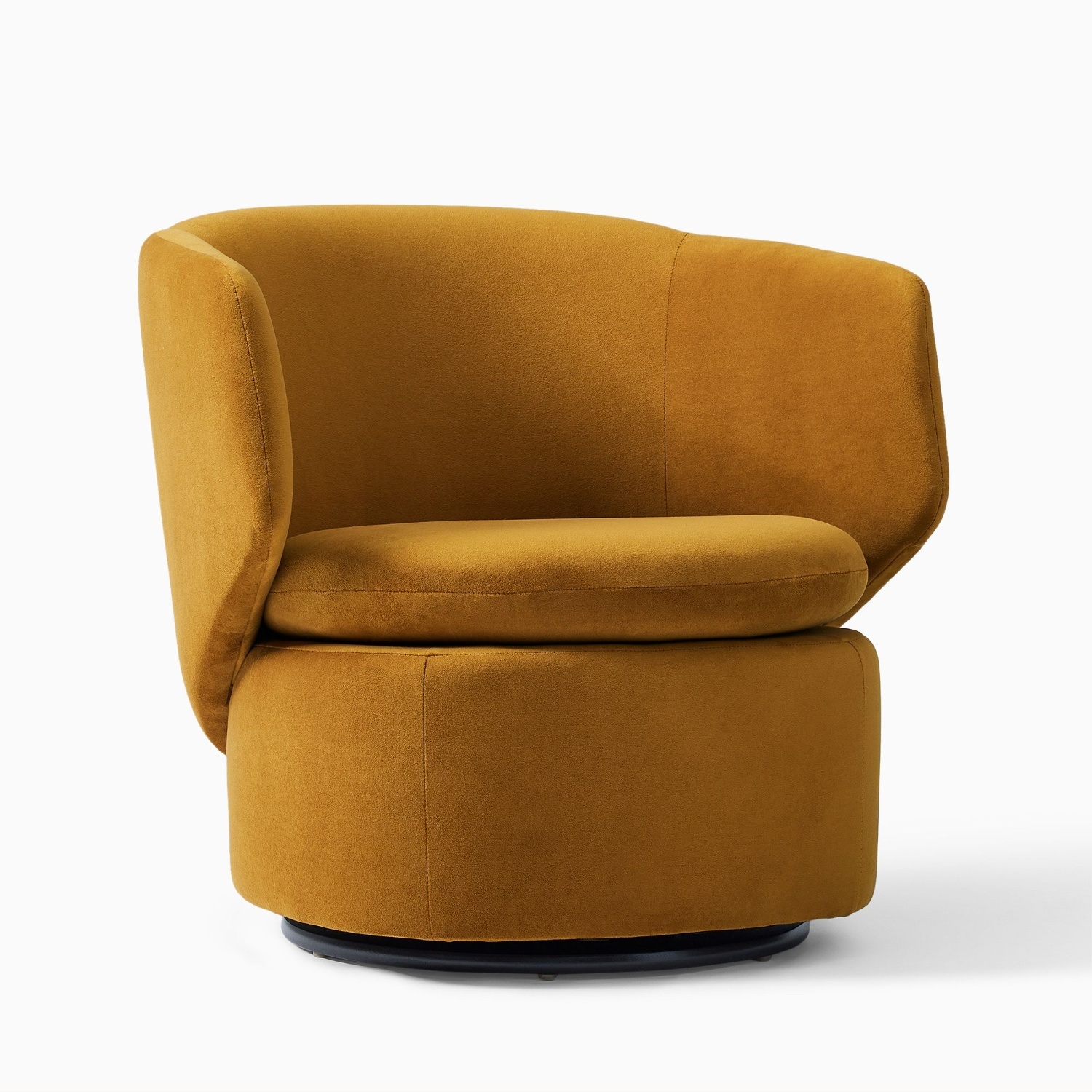 West Elm Crescent Swivel Chair - image-6
