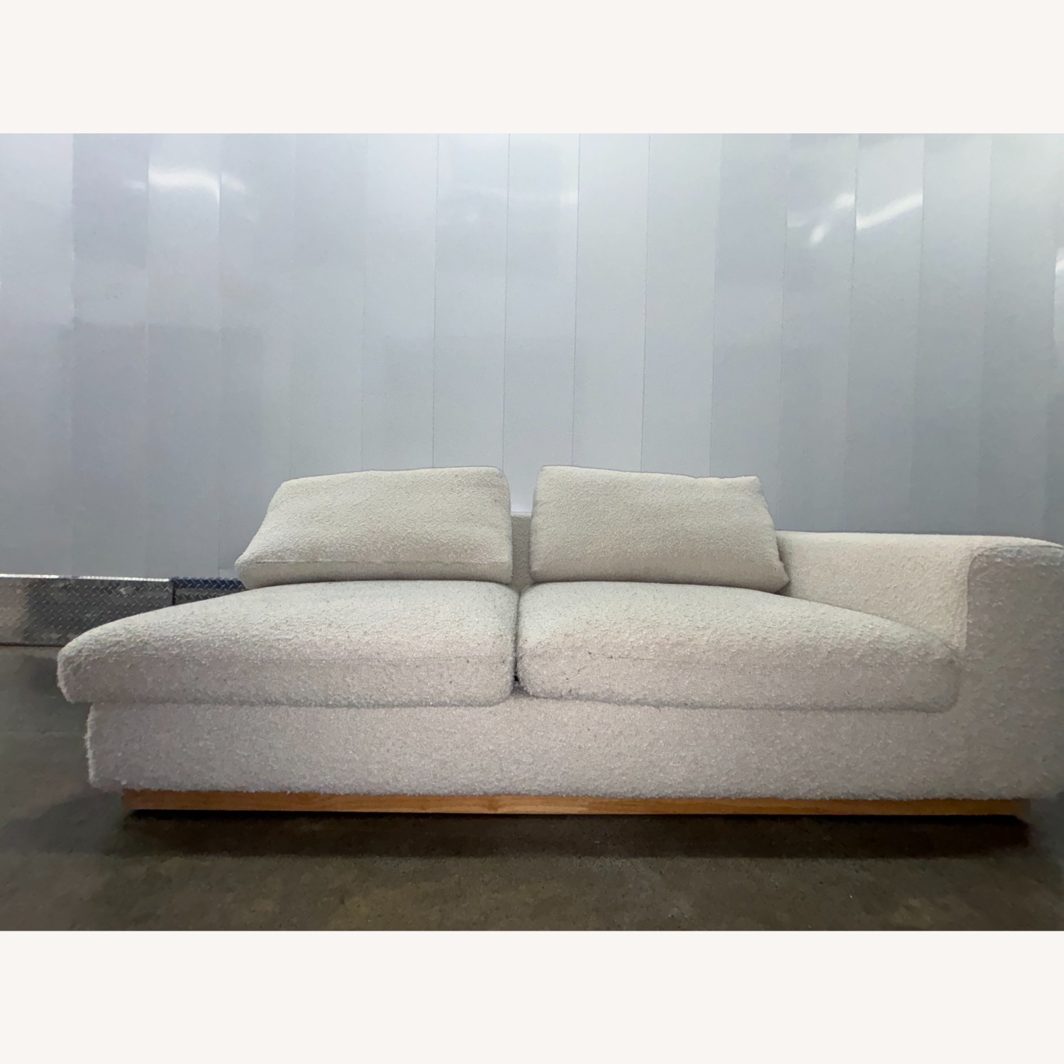 Rove Concepts Milo White Wool Blend 2 Piece Sectional - image-4