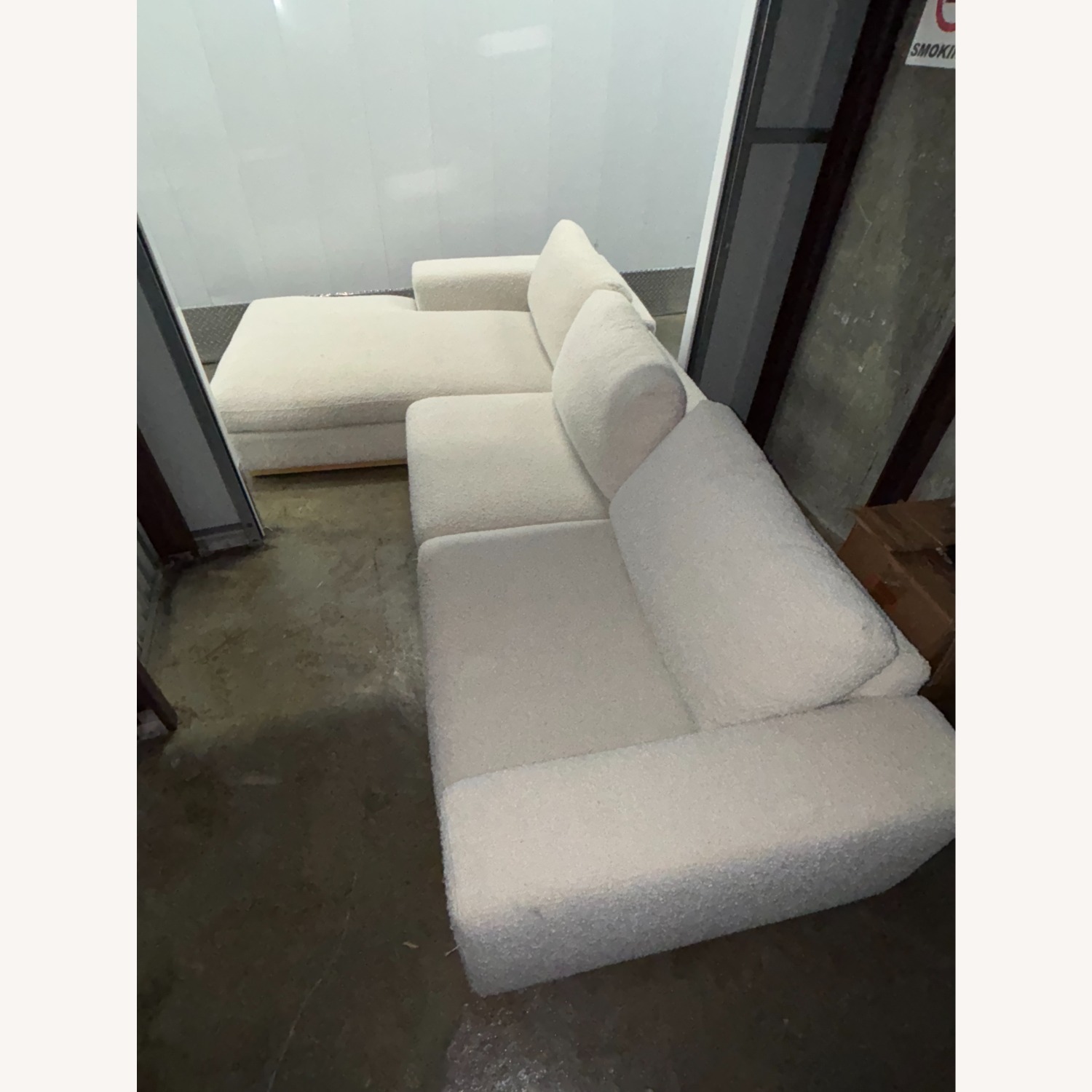 Rove Concepts Milo White Wool Blend 2 Piece Sectional - image-3