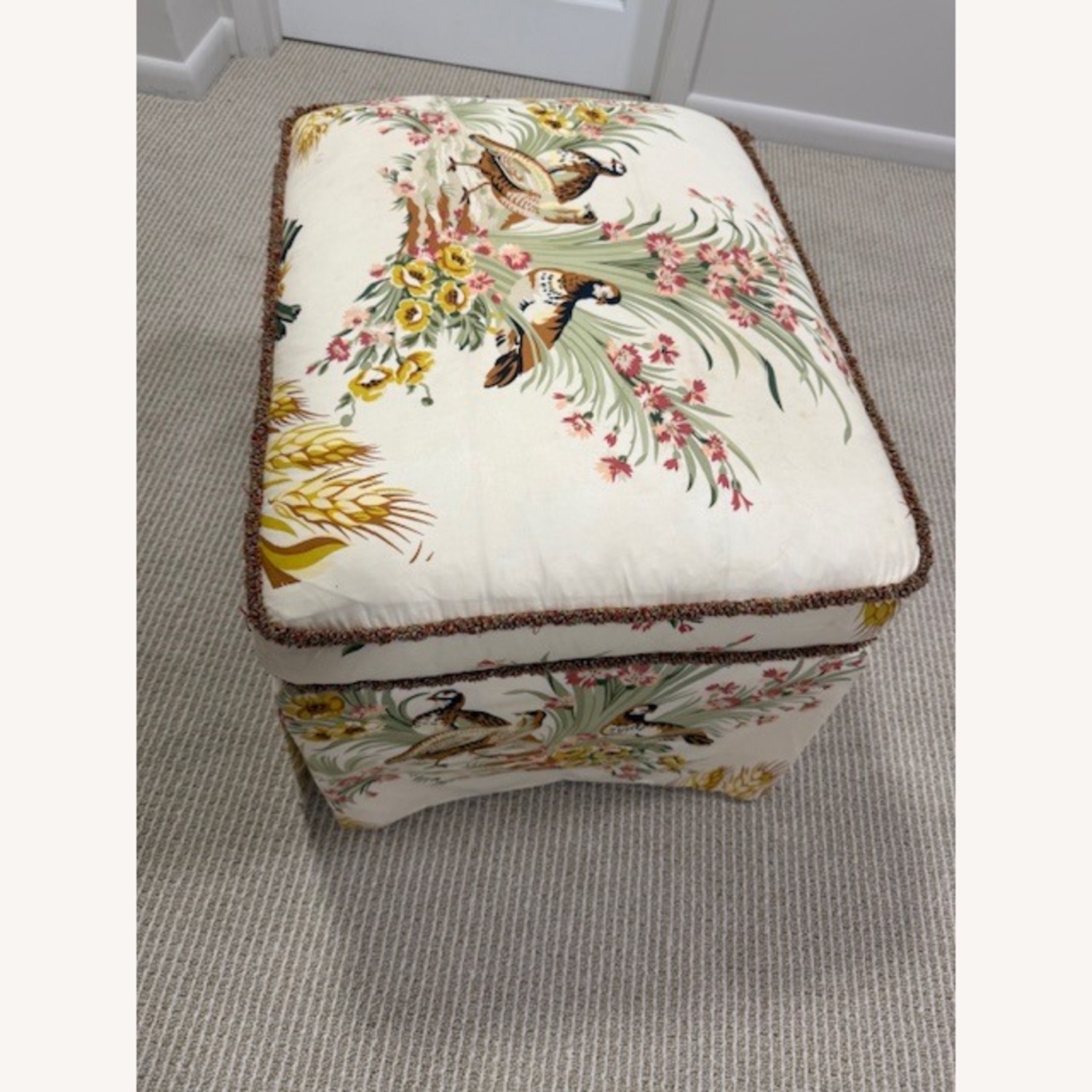 Antique Fabric Ottoman - image-2
