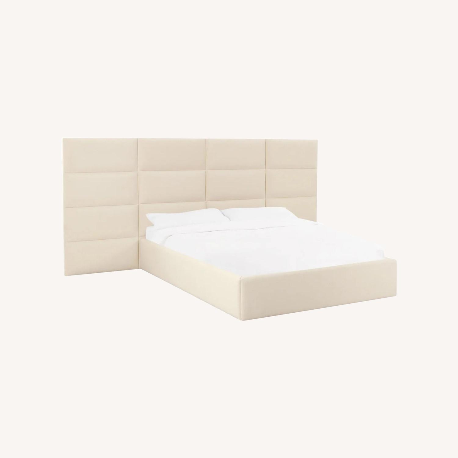 TOV Eliana Velvet Bed with Wings - image-0