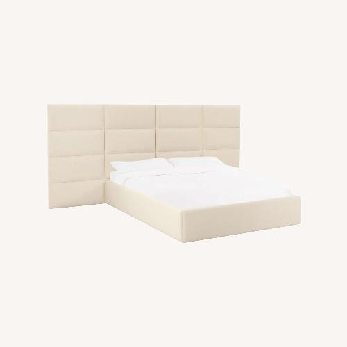 Used TOV Eliana Velvet Bed with Wings for sale on AptDeco