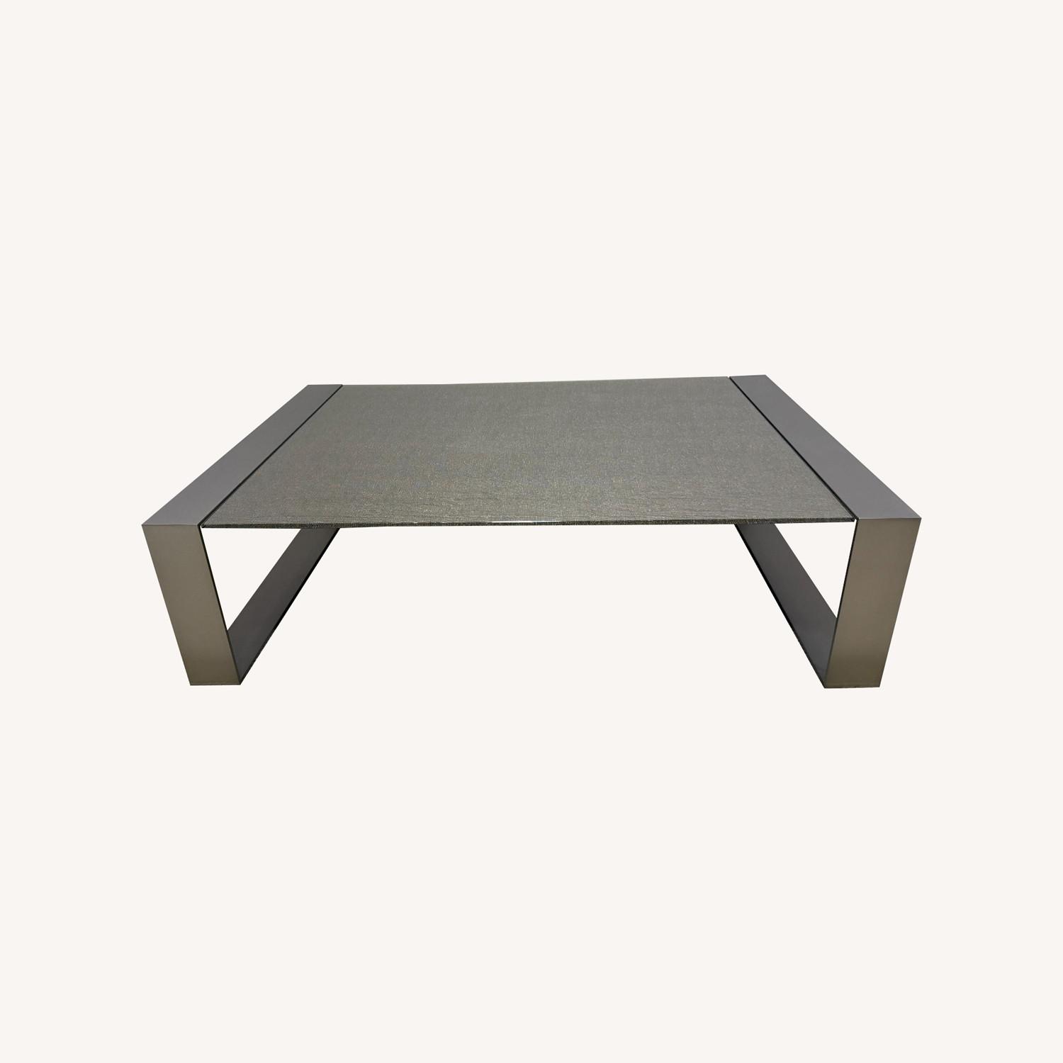 Ring Coffee Table Gold Metal Coffee Table - image-0