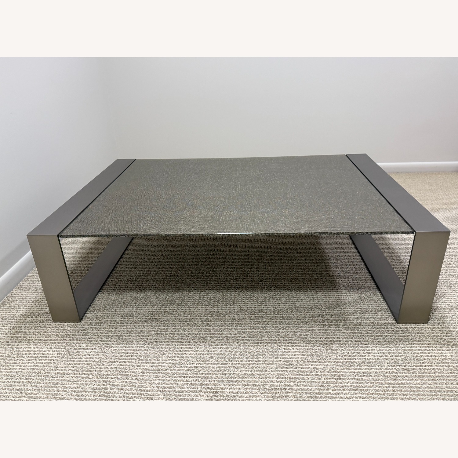Ring Coffee Table Gold Metal Coffee Table - image-1