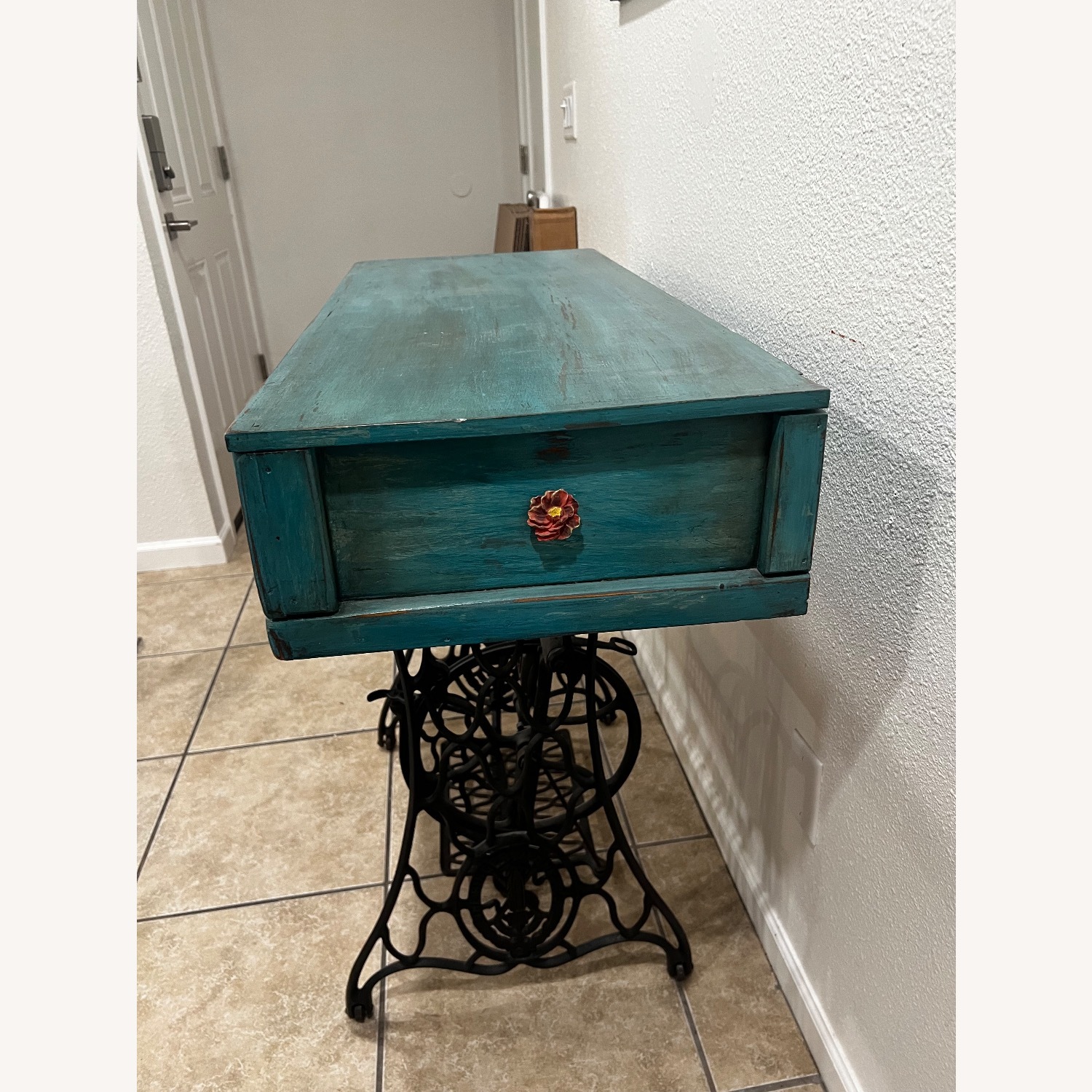 Vintage Custom Repurposed Singer Sewing Table - image-4