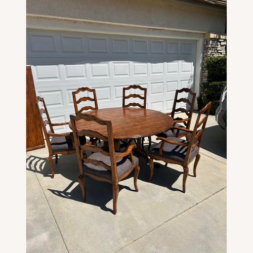 Used 1980s Guy Chaddock Dining Table Set Real Wood for sale on AptDeco